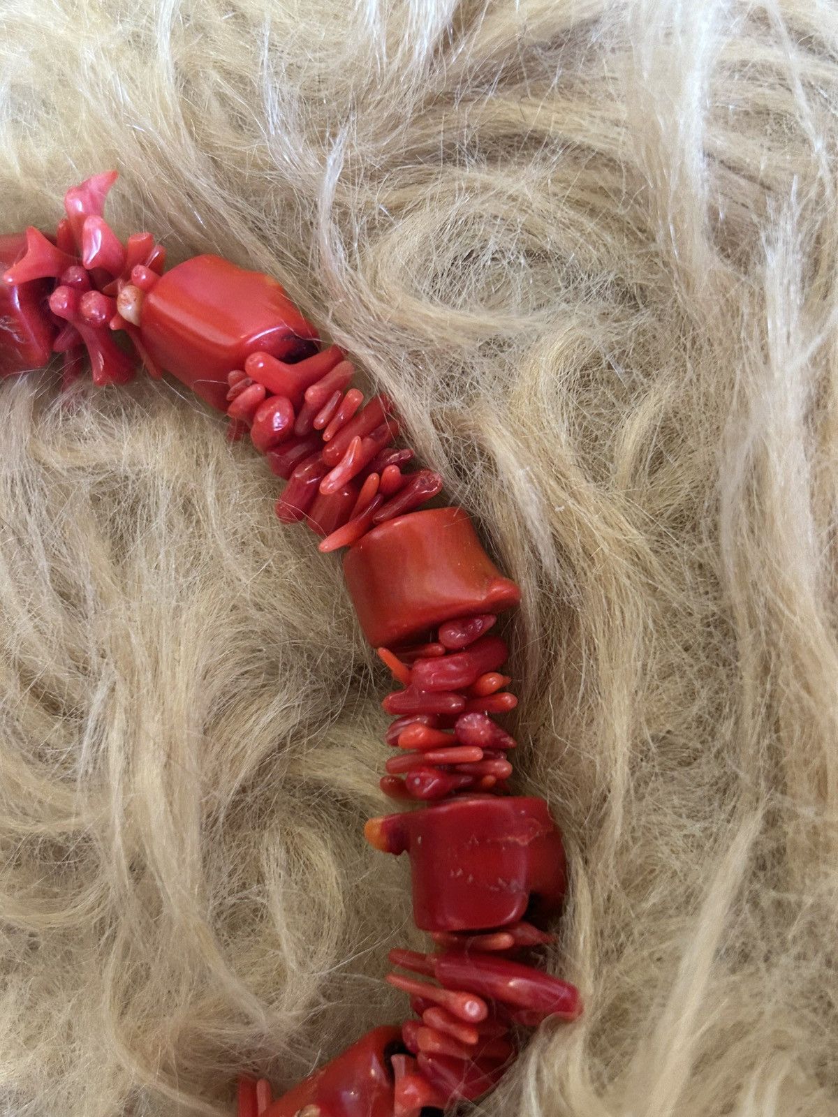 Vintage Vintage genuine rough red coral beaded toggle bracelet Size ONE SIZE - 11 Thumbnail