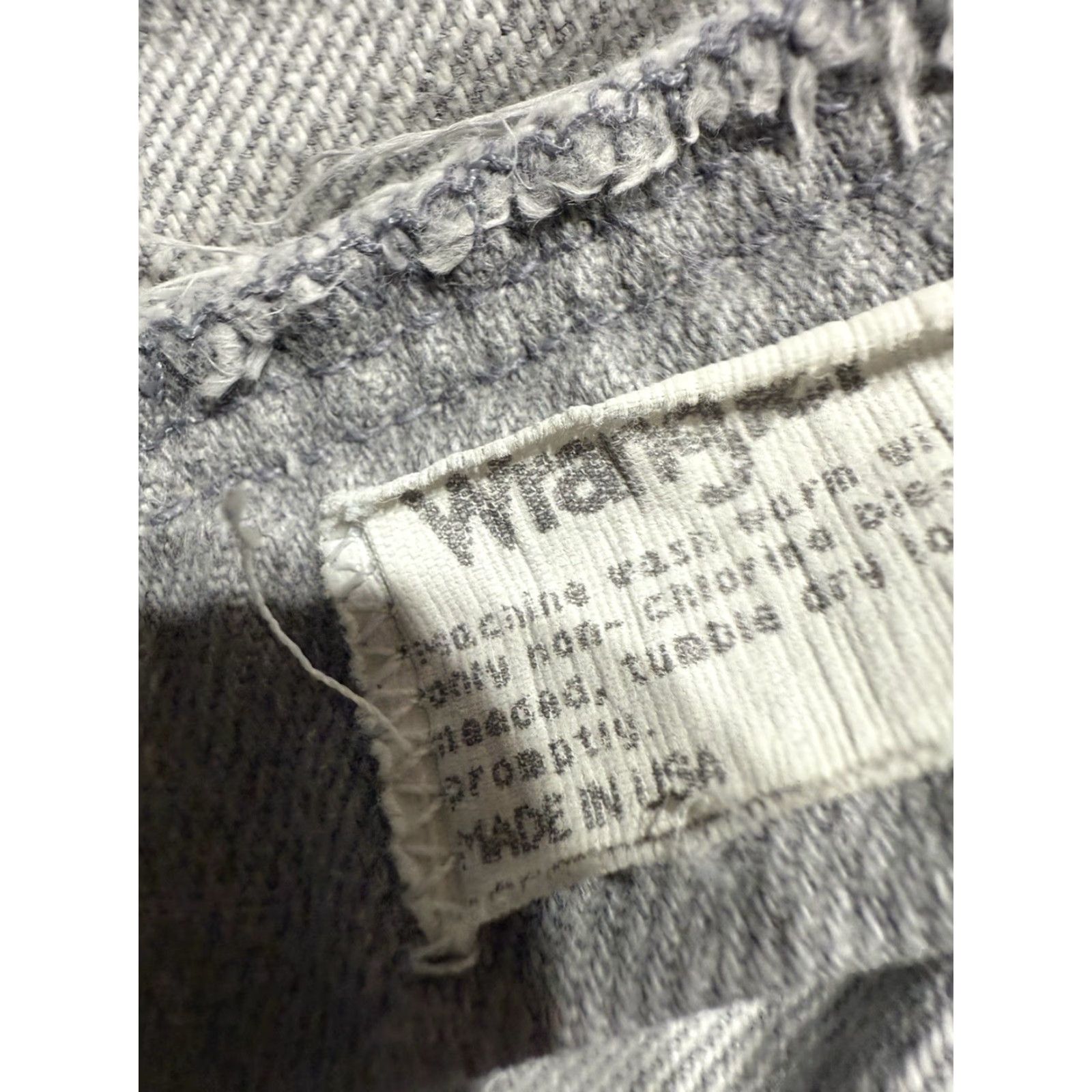 Wrangler VINTAGE Wrangler Jeans Men 38 Gray Denim Distressed 38X32 USA MADE - Wrangler 13MWZ Bootcut Regular Inseam 32 Men Size US 38 / EU 54 - 6 Thumbnail
