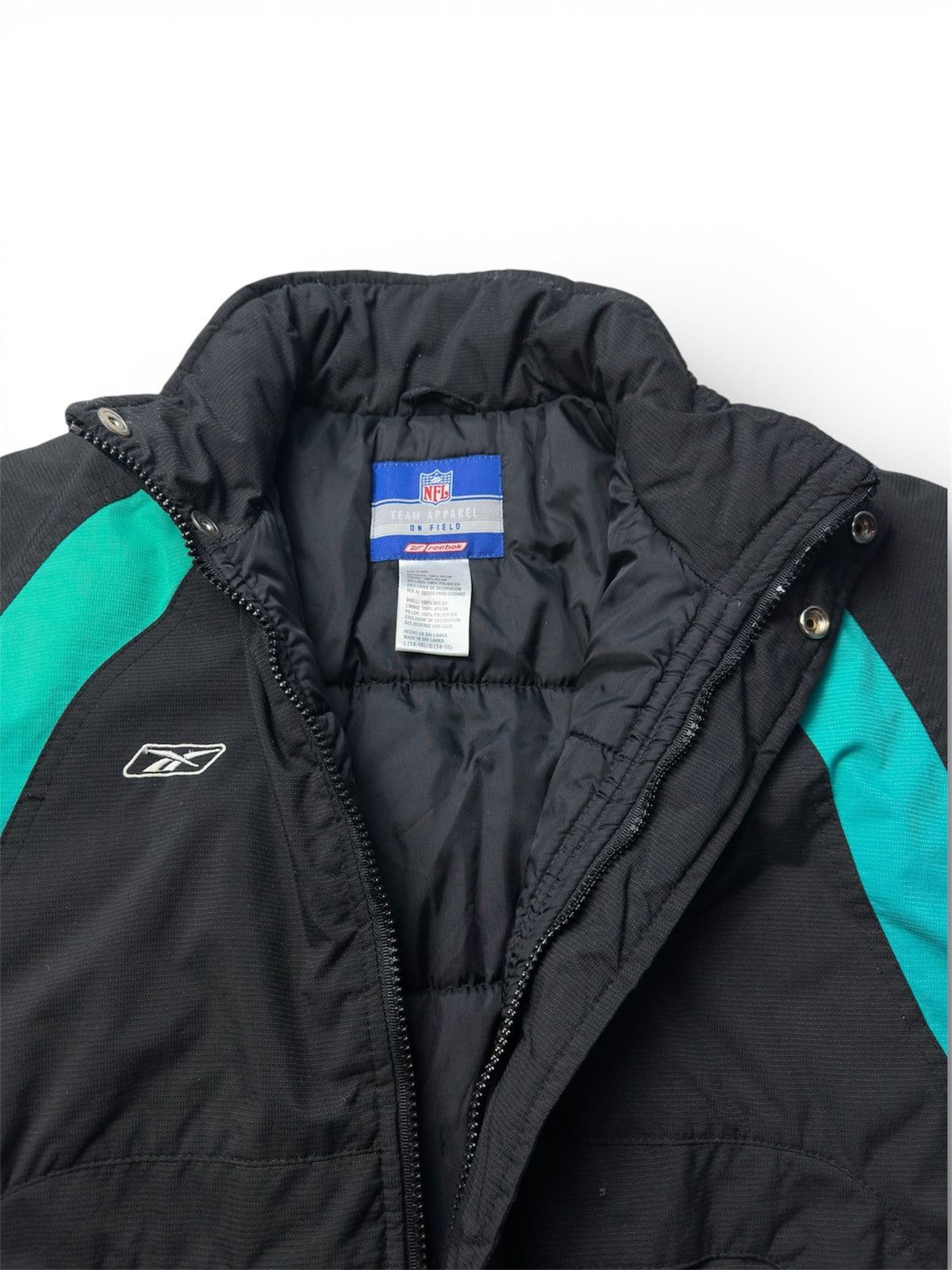 Reebok Vintage Reebok NFL Jacksonville Jaguars Puffer Jacket Size US L / EU 52-54 / 3 - 3 Thumbnail