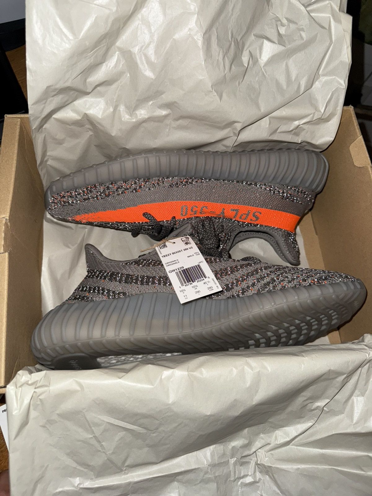 Adidas × Yeezy Adidas Yeezy Boost 350 V2 Beluga Reflective (DS) Size US 11 / EU 44 - 2 Thumbnail
