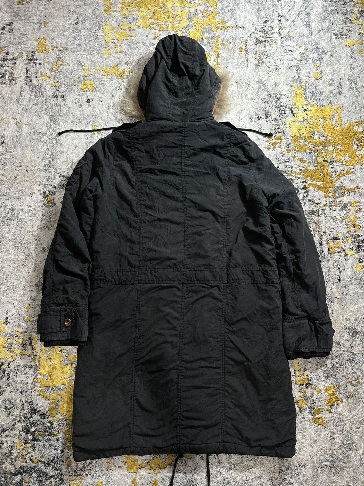 Le Grande Bleu (L.G.B.) TYPE AIRFORCE -07 FAUX FUR JACKET IF SIX WAS NINE LGB STYLE Size US L / EU 52-54 / 3 - 10 Thumbnail