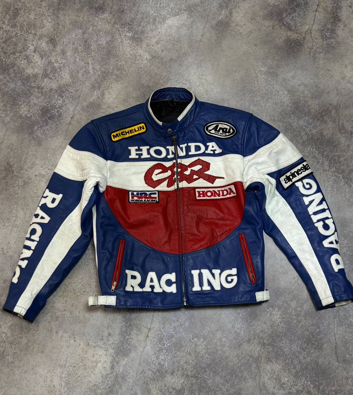Vintage Vintage 90s OG real leather Honda CBR Racing jacket swag y2k Size US S / EU 44-46 / 1 - 1 Thumbnail