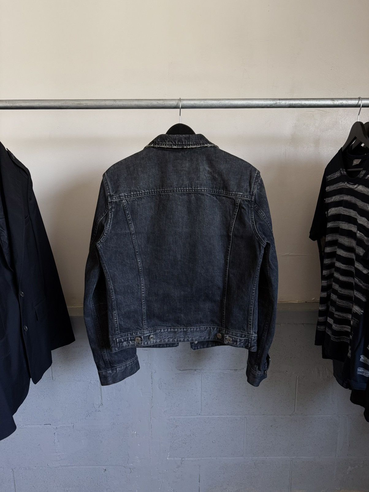 Saint Laurent Paris SS13 Distressed DJ01M Trucker Jacket - Hedi Slimane Size US L / EU 52-54 / 3 - 5 Thumbnail