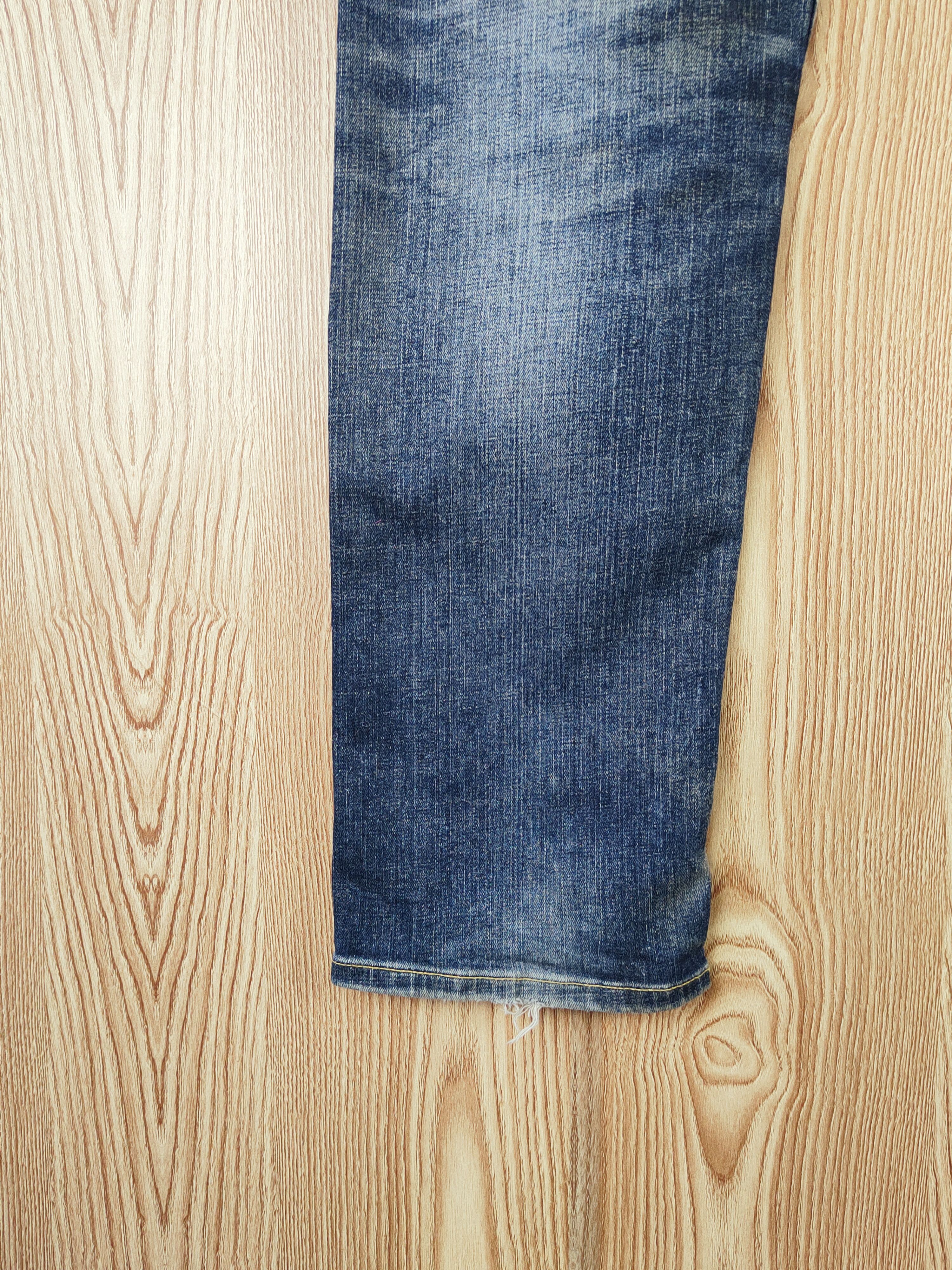 Japanese Brand Japanese Brand Dark Blue Faded Ripped Jeans #S2735 Size US 32 / EU 48 - 10 Thumbnail