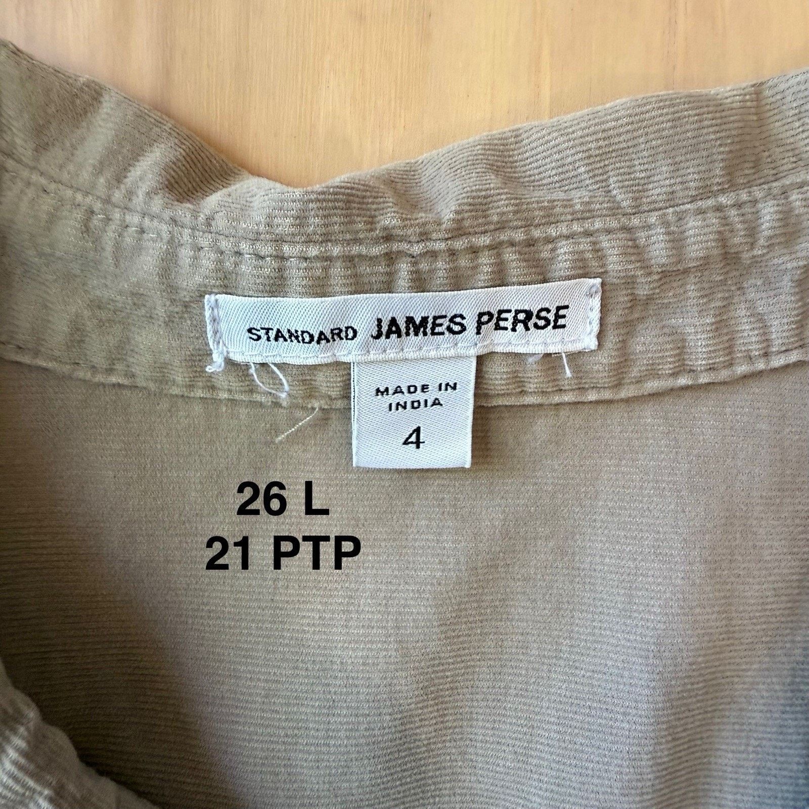James Perse James Perse Corduory Shirt 4 Button Up Casual Minimalist Size S / US 4 / IT 40 - 7 Thumbnail