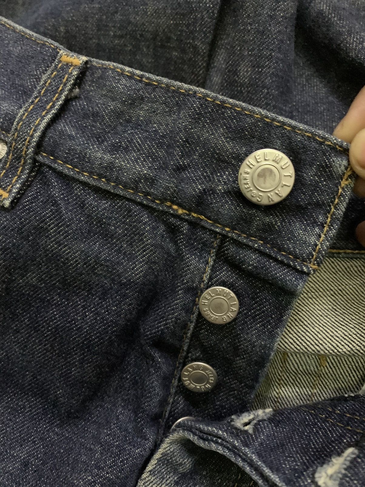 Helmut Lang 💥Avant Garde Vintage 90s Helmut Lang Classic Denim Size US 30 / EU 46 - 7 Thumbnail