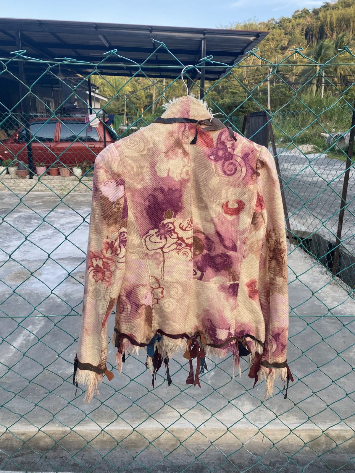 Moschino Moschino virgin wool blazer silk lining leather Size S / US 4 / IT 40 - 2 Thumbnail