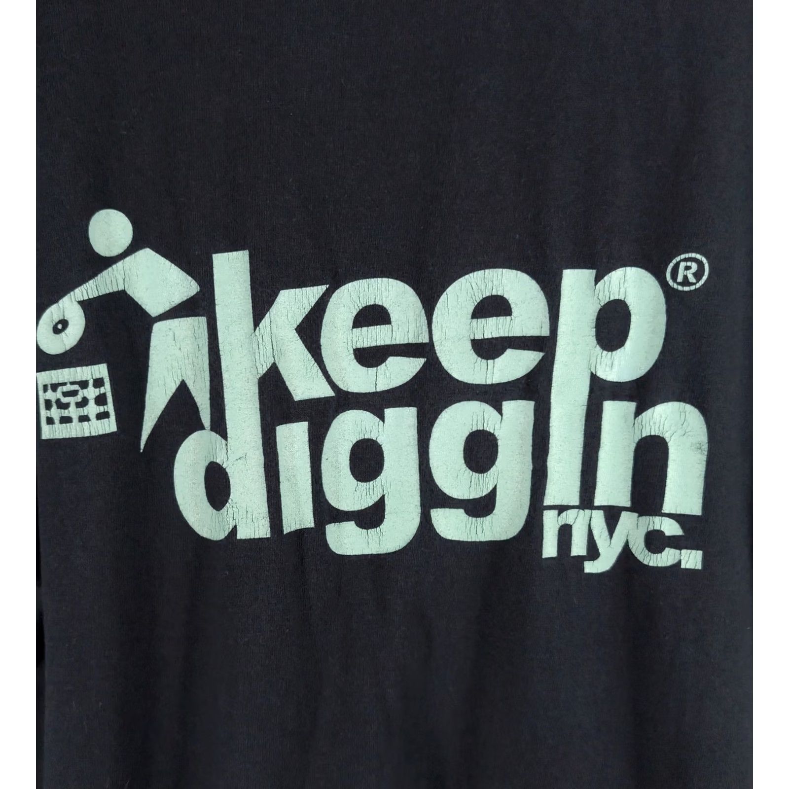 Vintage VINTAGE Keep Diggin NYC Eric B For President Hip Hop Tee Shirt M Medium Black Mens | Y2K Rare Size US M / EU 48-50 / 2 - 3 Thumbnail