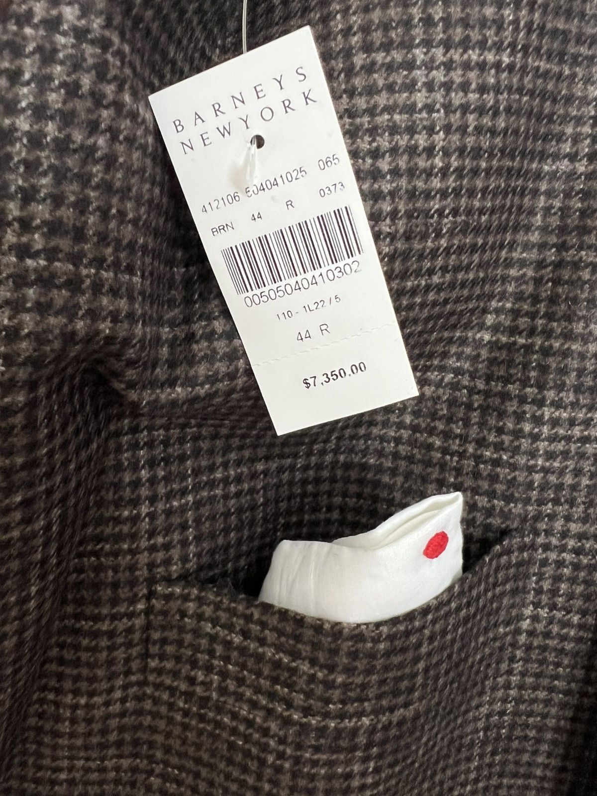 Barneys New York × Kiton Kiton Brown Houndstooth Cashmere Blazer Size 44R US / 54R Size 44R - 3 Thumbnail