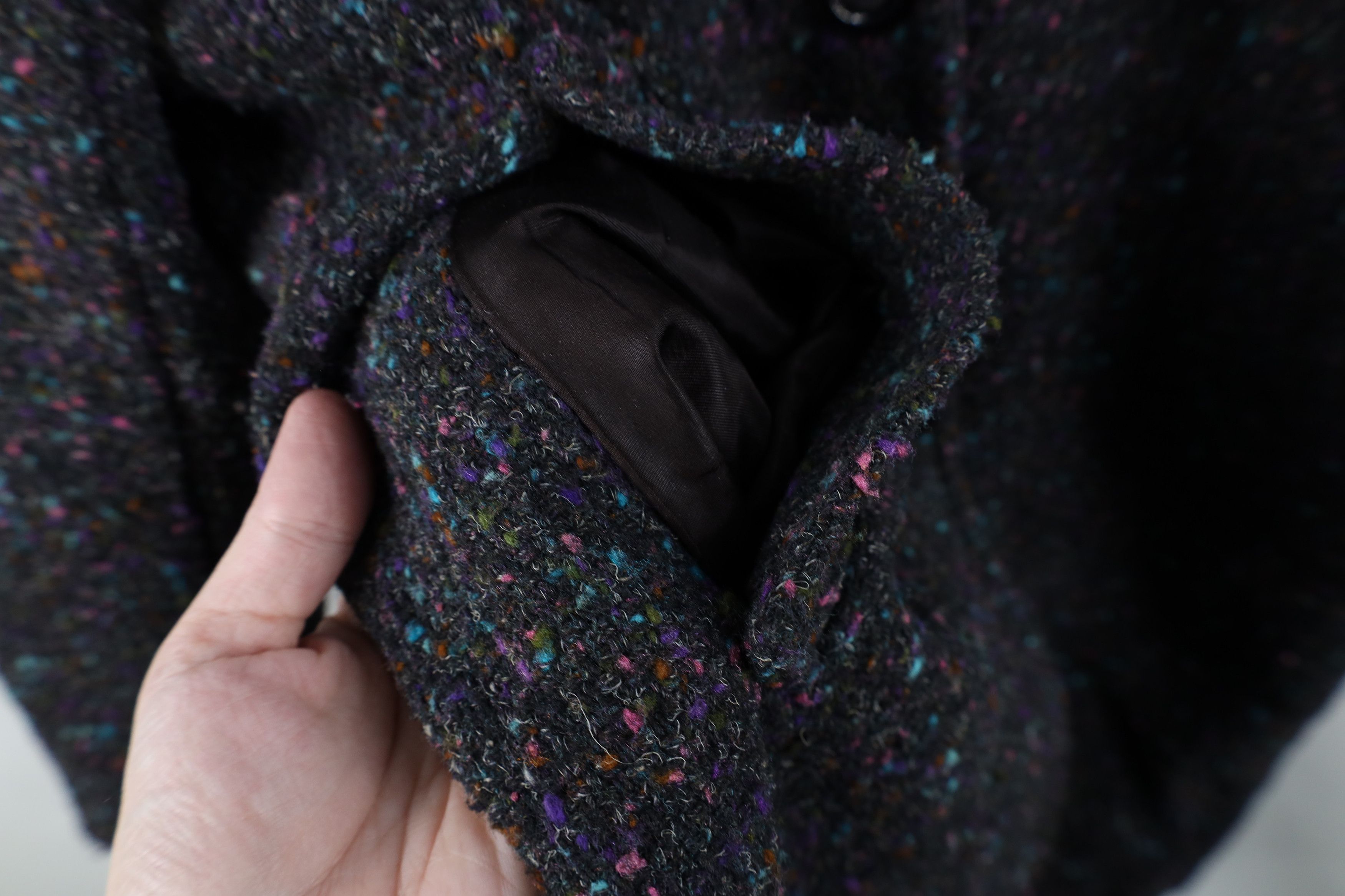 Vintage Vintage 70s Streetwear Wool Tweed Trench Coat Jacket USA Size L / US 10 / IT 46 - 6 Thumbnail