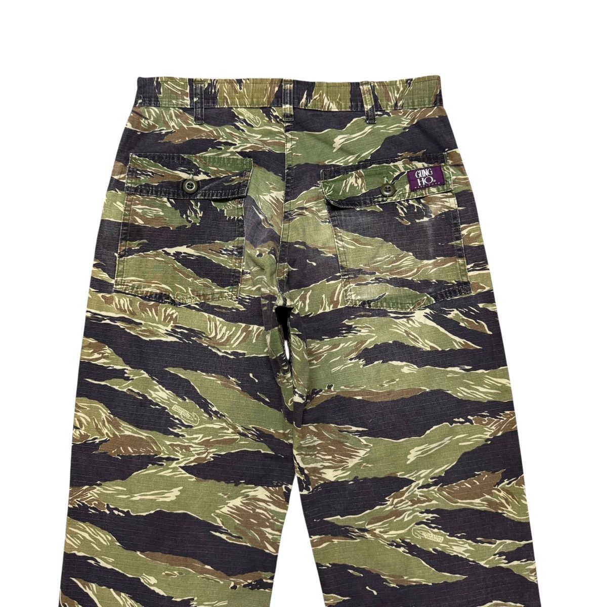 Vintage Vintage Gung Ho Tiger Stripe Fatigue Pant Ripstop Size US 31 - 10 Thumbnail