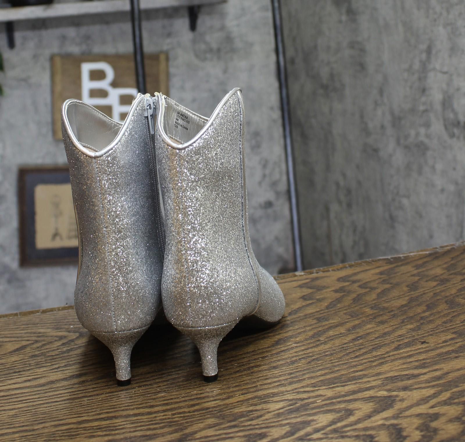 Other On 34th Tulip Booties 10019682200 Silver Glitter Gray 6m Size US 6 / IT 36 - 4 Thumbnail
