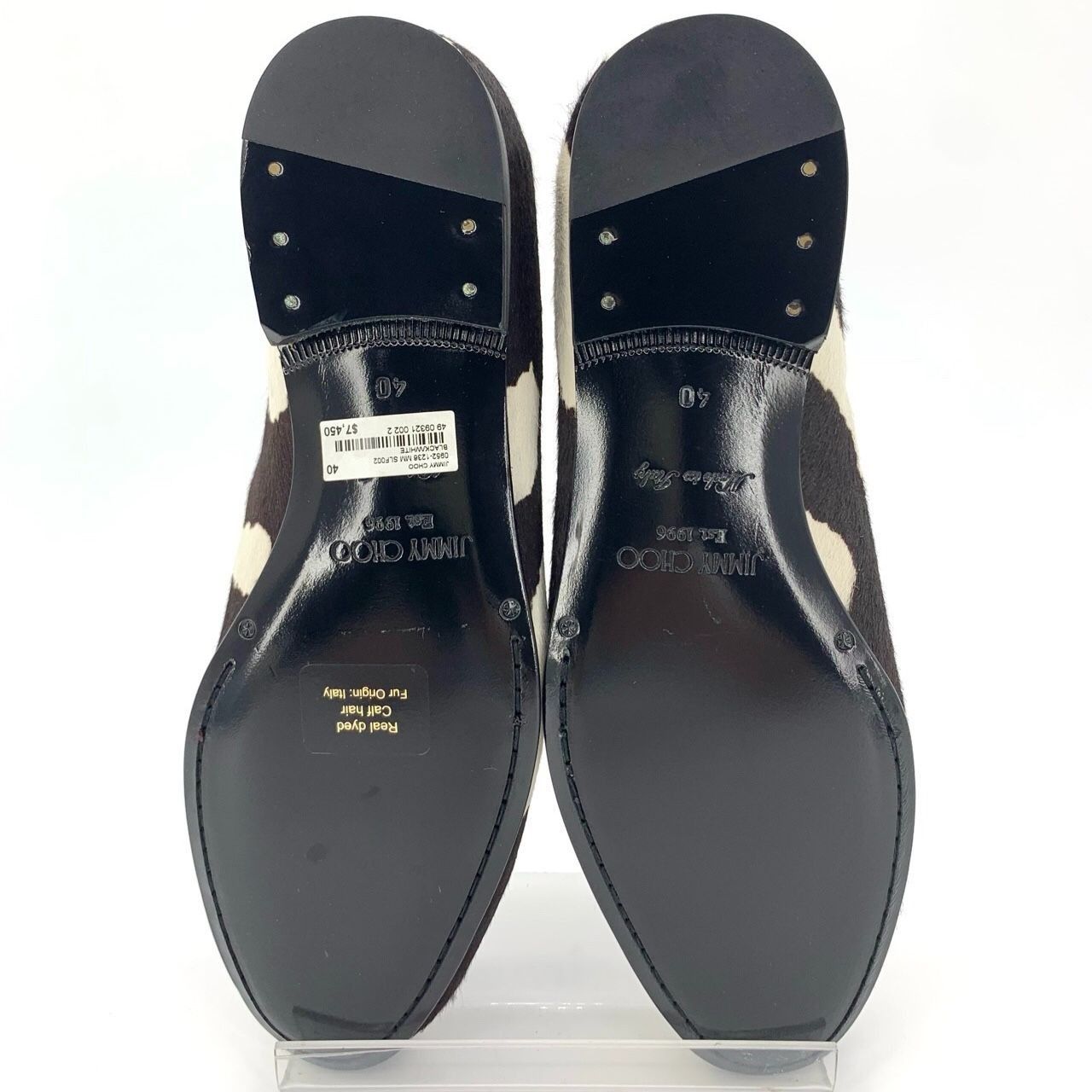 Jimmy Choo Jimmy Choo Zebra Print Suede Slip-On Shoes, Size 40 Size US 7 / EU 40 - 5 Thumbnail
