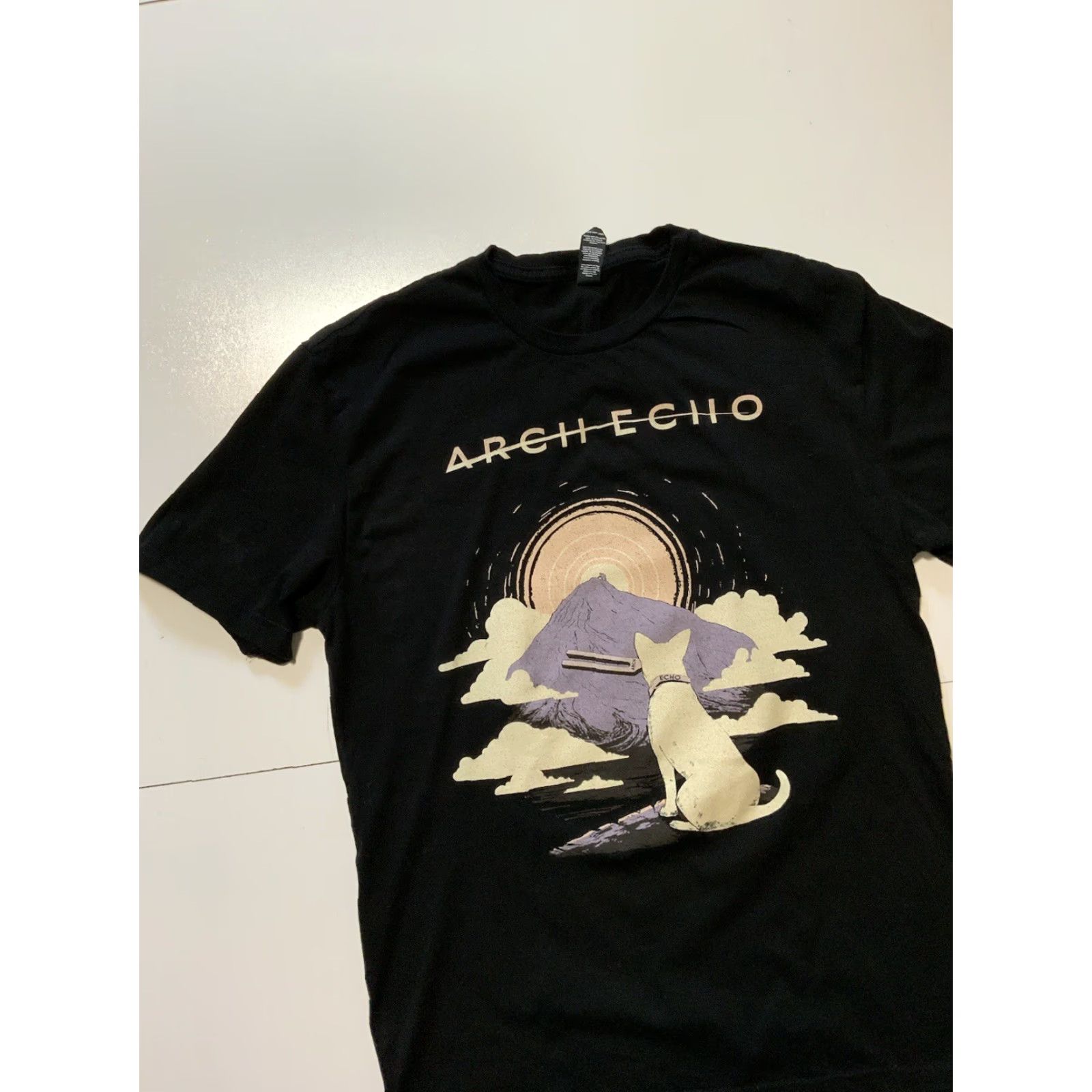 Vintage VINTAGE Arch Echo Final Pitch 2023 Progressive Metal Rock Band Merch Graphic T-Shirt SM Size US S / EU 44-46 / 1 - 3 Thumbnail