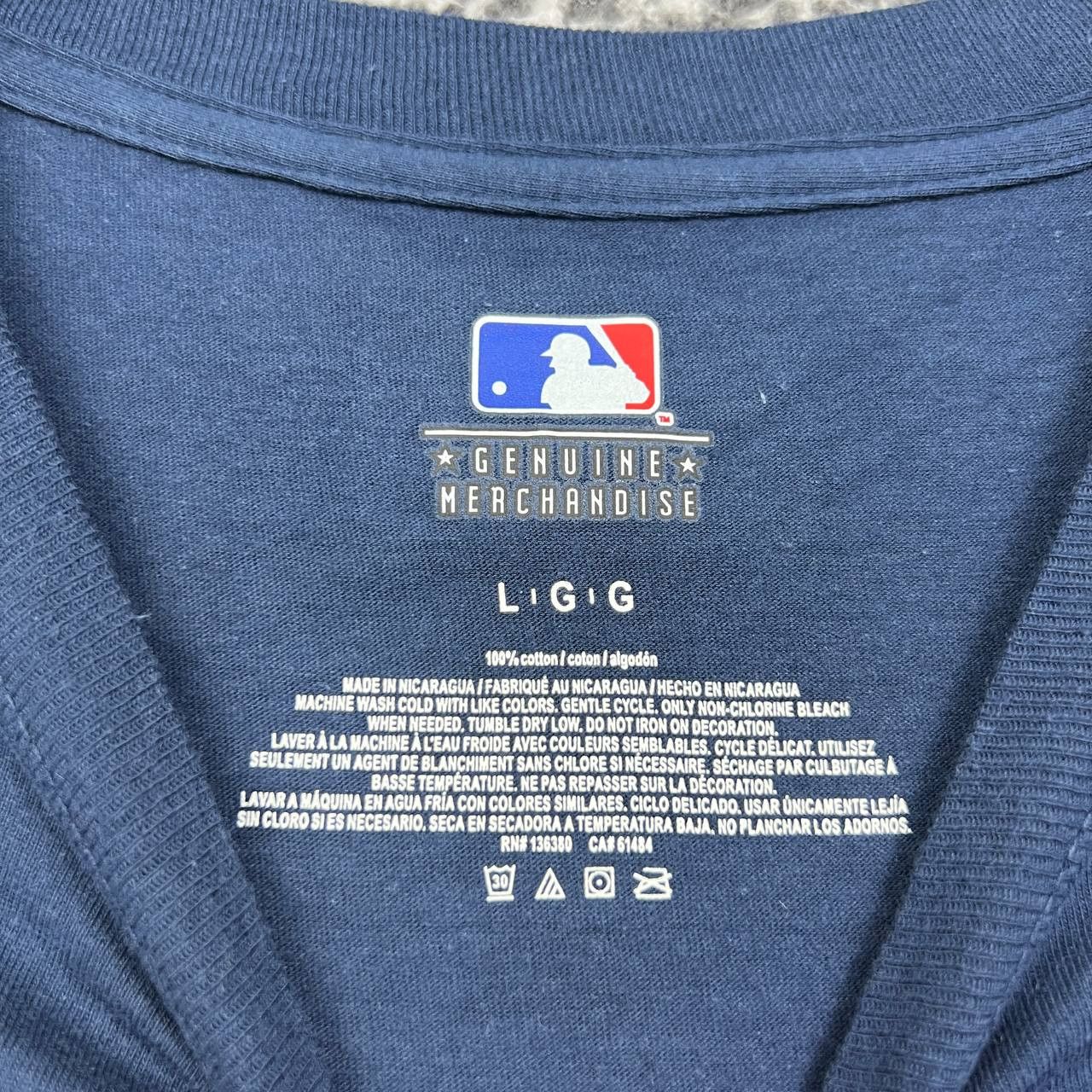 MLB Atlanta Braves Shirt Men Large Blue MLB Cotton New L Size US L / EU 52-54 / 3 - 4 Thumbnail