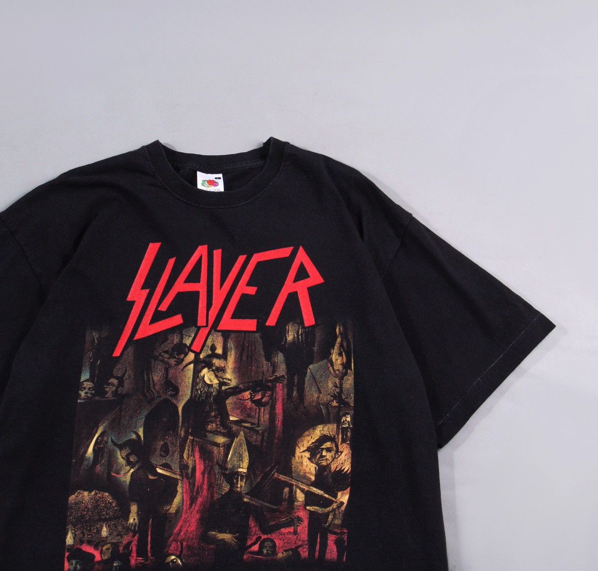 Slayer Slayer Vintage Official Metal Black Rock Tour Tee T Shirt L Size US L / EU 52-54 / 3 - 2 Thumbnail