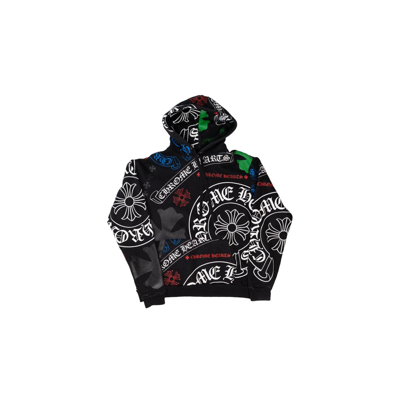 Chrome Hearts Stencil Hoodie 'Black/Multicolor' Size US S / EU 44-46 / 1 - 1 Thumbnail