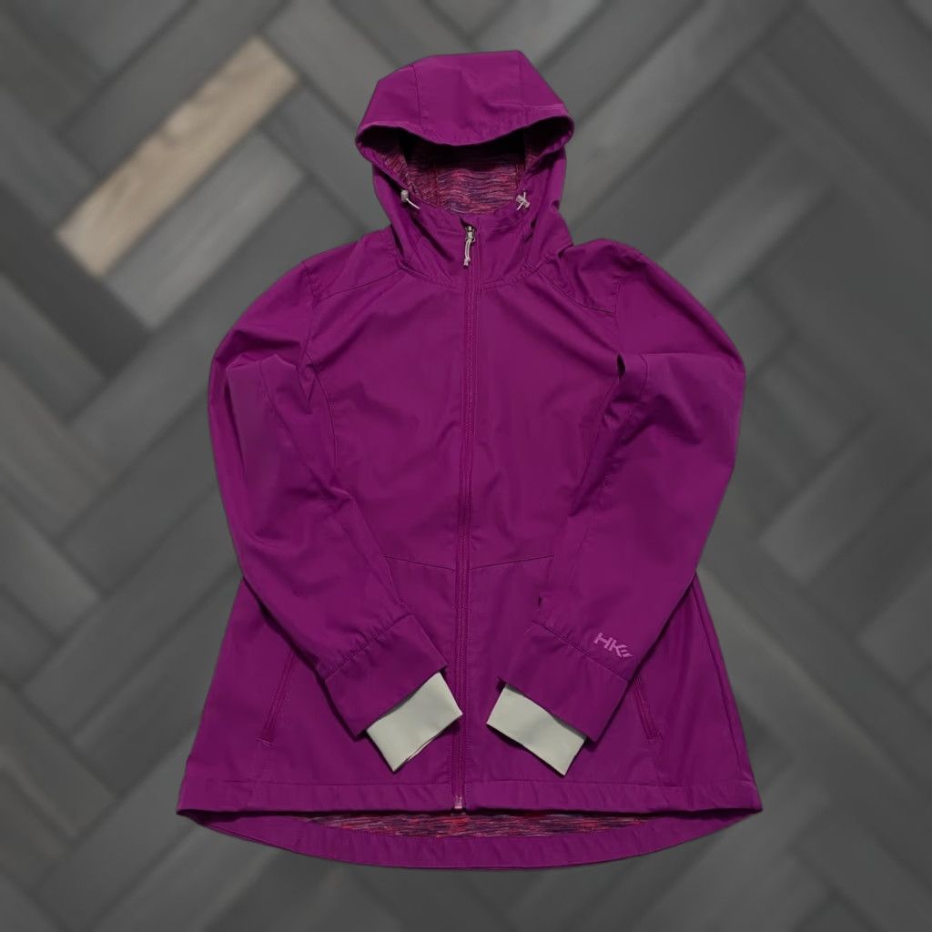 Vintage Hawke & Co Sport Performance Jacket Outerwear Hooded Pockets Women's S Purple Size S / US 4 / IT 40 - 1 Thumbnail
