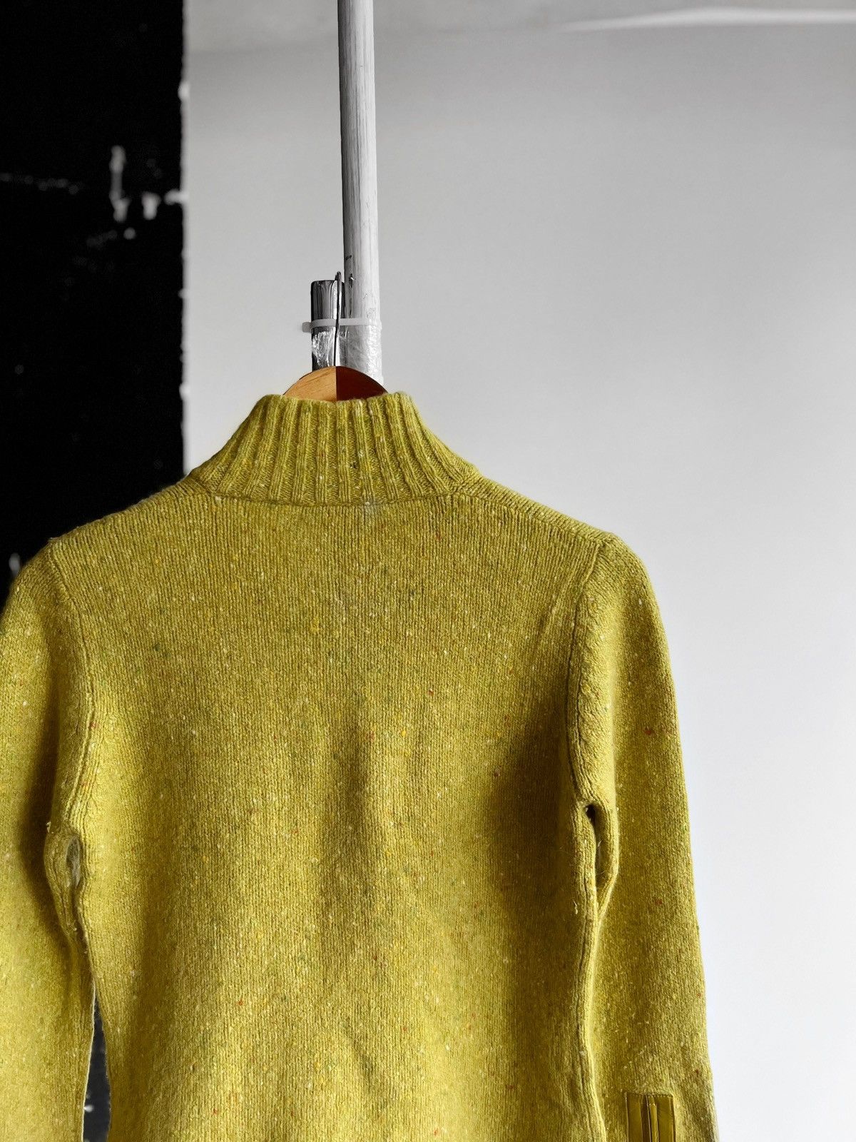Luisa Cerano Luisa Cerano Womens Premium Full Zip Yellow Sweater Cardigan Size S / US 4 / IT 40 - 4 Thumbnail