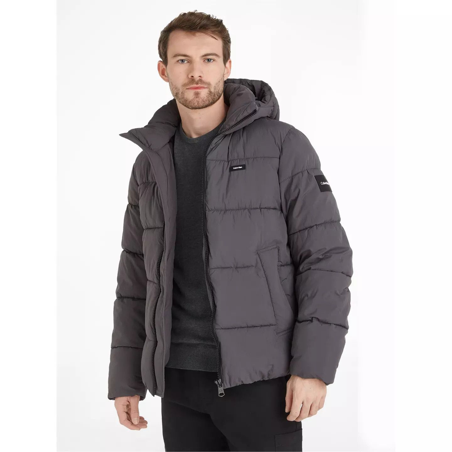 Calvin Klein o1g2r1mq0426 Weather-Resistant Puffer Jacket in Magnet Size US XXL / EU 58 / 5 - 3 Thumbnail