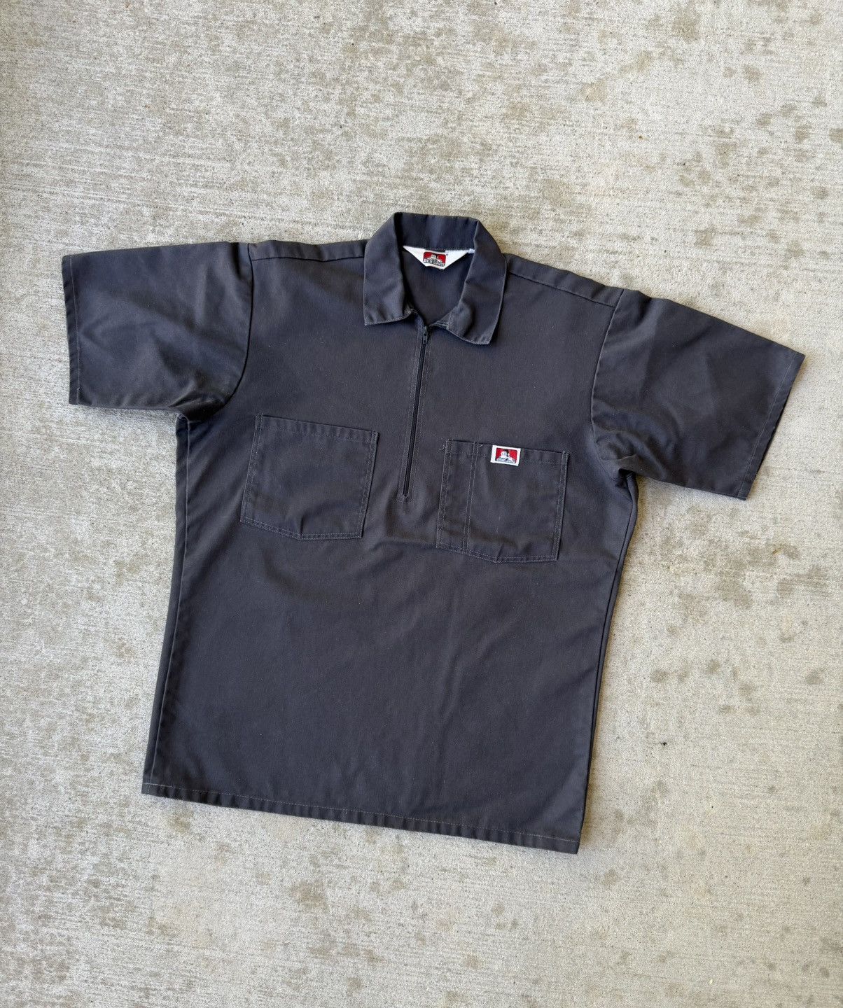 Ben Davis Ben Davis Workwear Quarter Zip Polo Short Sleeve Size US XL / EU 56 / 4 - 1 Thumbnail