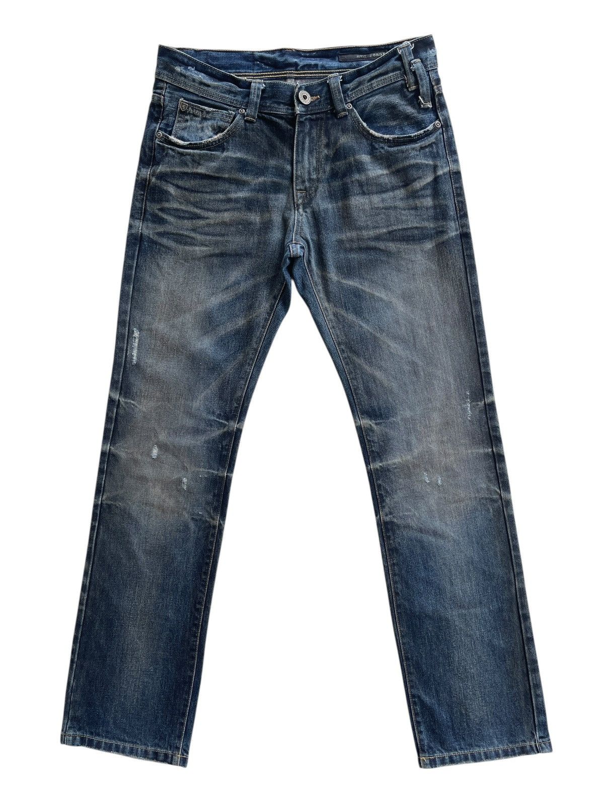 Vintage A.V.H Distressed Rusty Faded Studded Denim Size US 30 / EU 46 - 1 Thumbnail