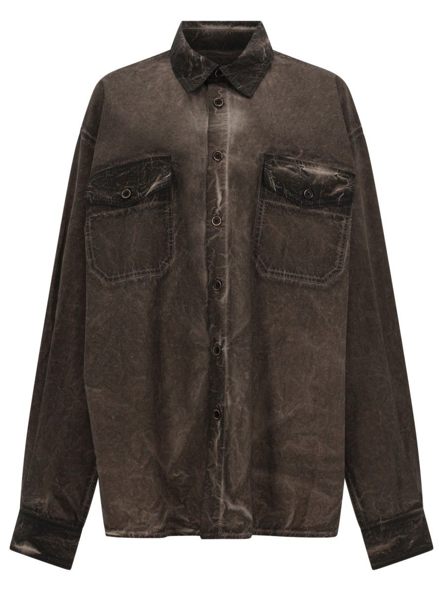 Uma Wang UMA WANG "TAVIS" SHIRT - BROWN Size US S / EU 44-46 / 1 - 1 Thumbnail