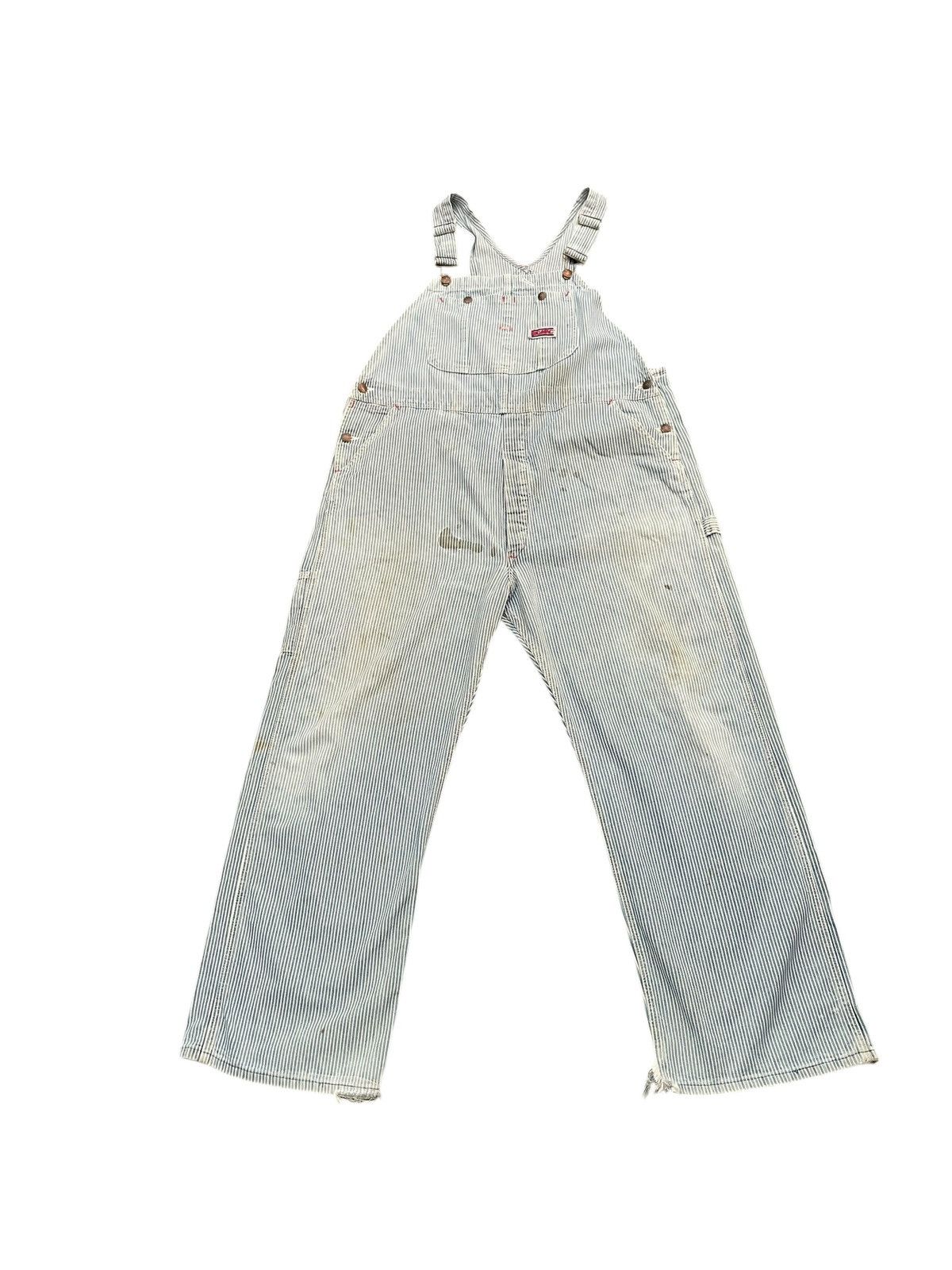 Big Mac × Vintage Vintage 80’s Big Mac Hickory Stripes Overall Size US 42 / EU 58 - 1 Thumbnail