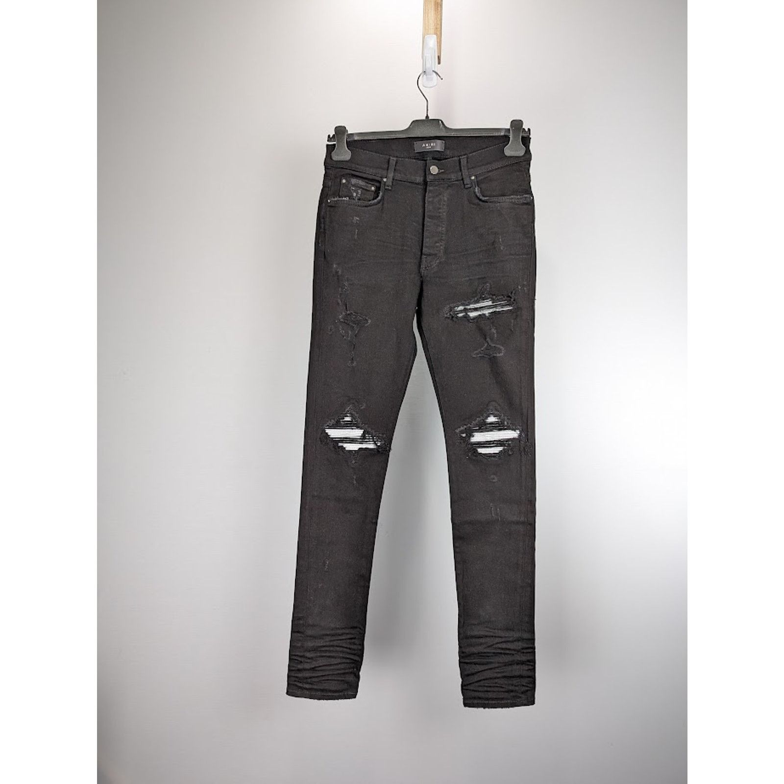 Amiri o1rshd1 MX1 Jean in Black/Silver Size US 36 / EU 52 - 1 Thumbnail