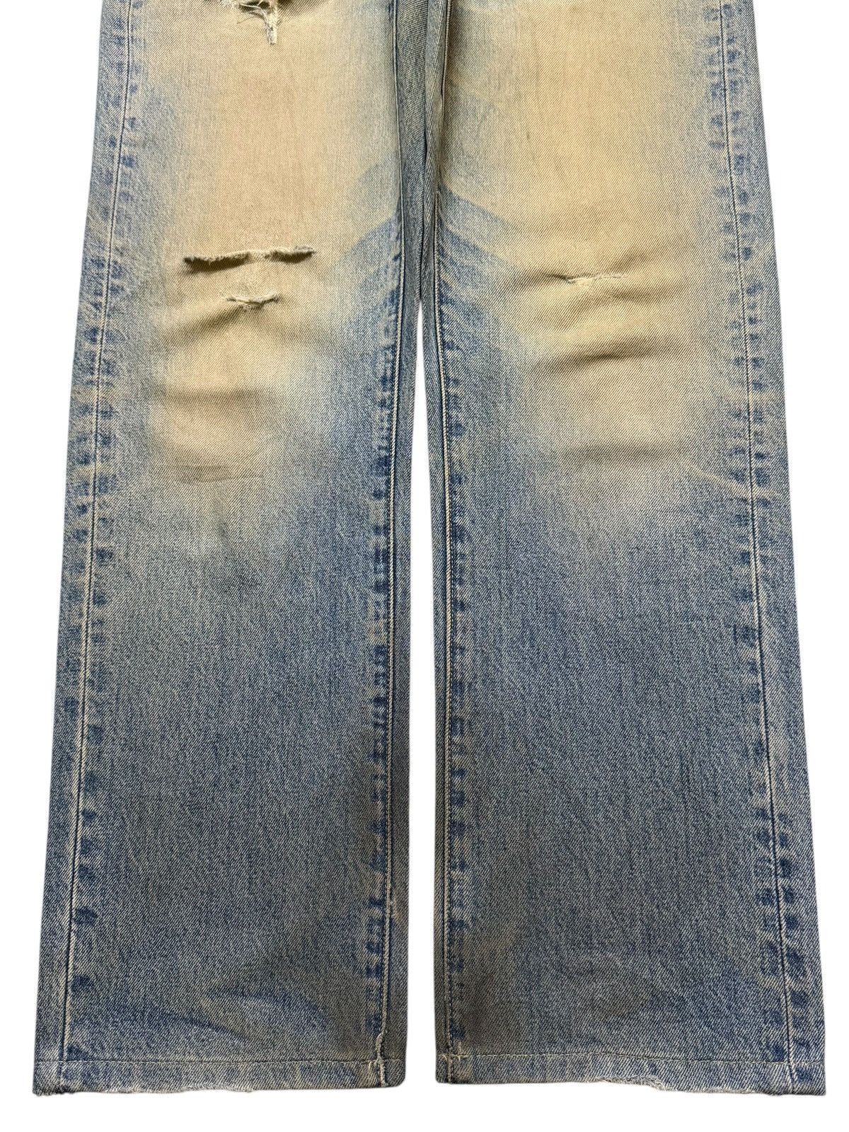 Uniqlo Vintage Y2K Japanese Uniqlo Mud Wash Distressed Straight Leg Size US 32 / EU 48 - 7 Thumbnail