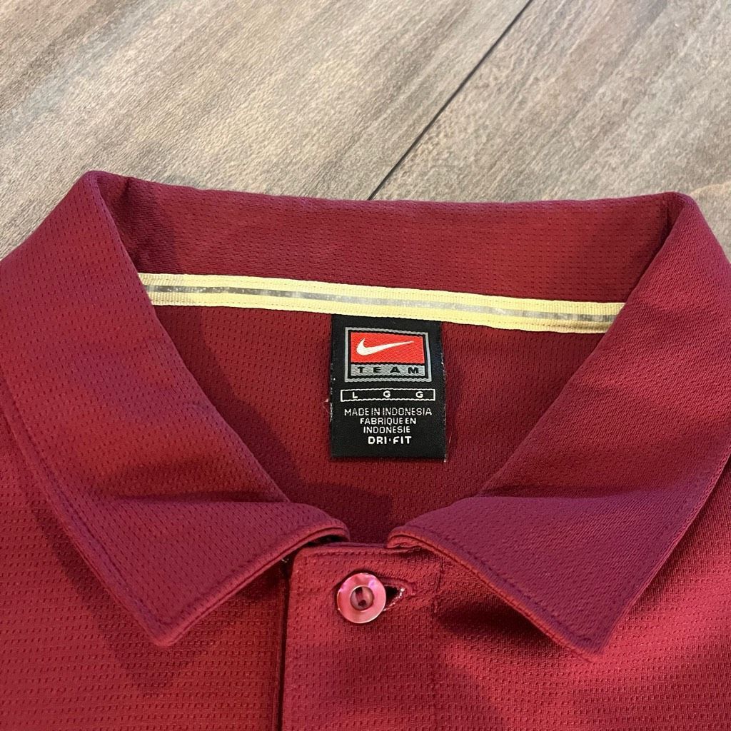 Nike Nike Florida State FSU Maroon Athletic Casual Polo Shirt Men Size US L / EU 52-54 / 3 - 2 Thumbnail