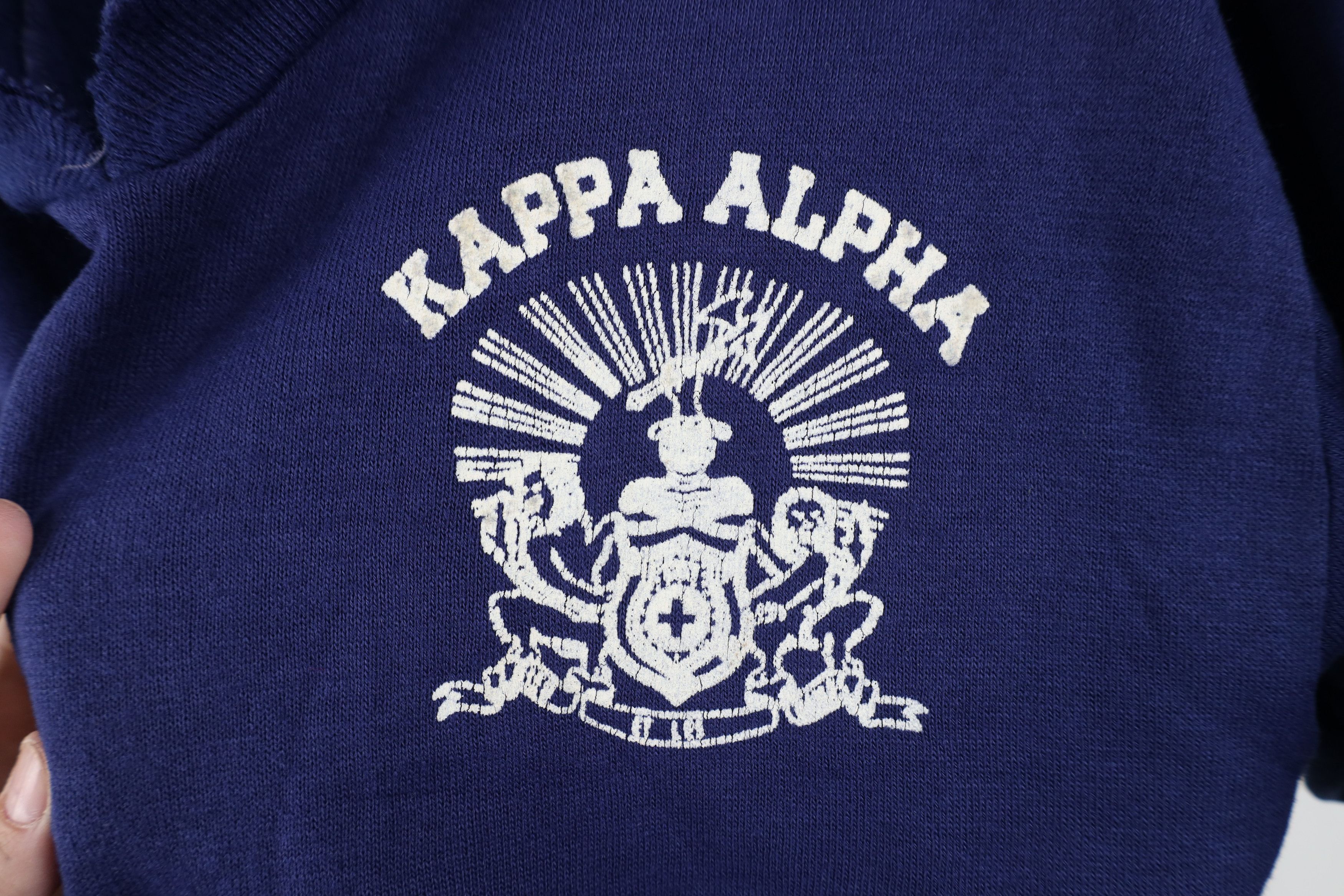 Vintage Vintage 50s 60s Alpha Order Short Sleeve Sweatshirt USA Size L / US 10 / IT 46 - 4 Thumbnail