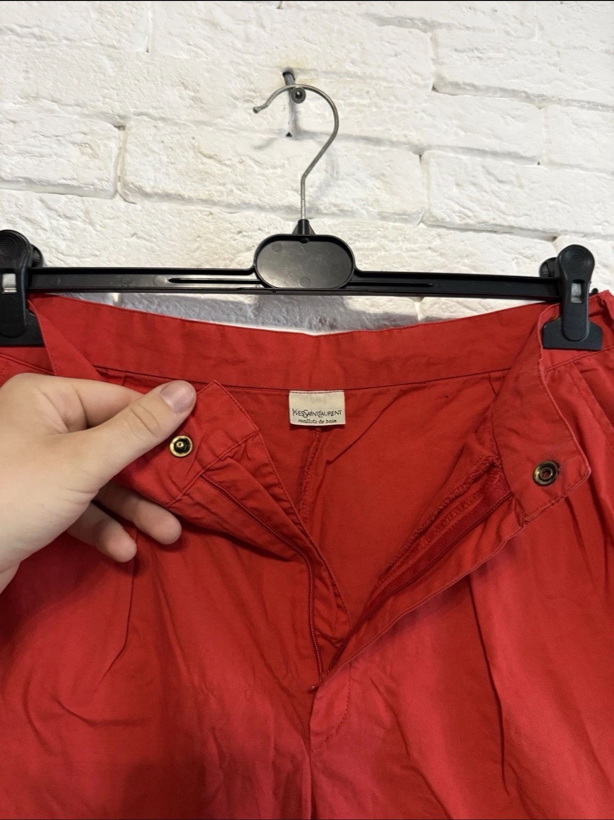 Saint Laurent Paris Very Rare Yves Saitn Laurent 70`s Shorts YSL Italy Made Sz M Size US 32 / EU 48 - 5 Thumbnail