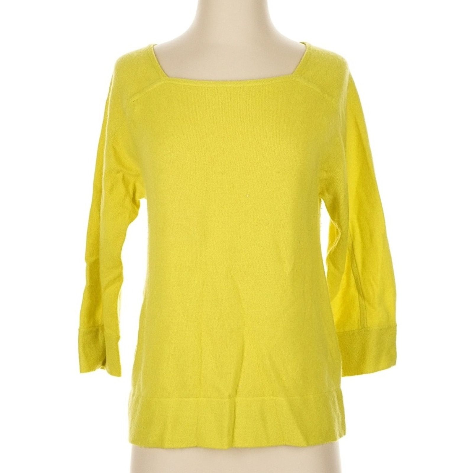 J.Crew J. Crew Cashmere Chartreuse Crew Neck Sweater Size S / US 4 / IT 40 - 1 Thumbnail
