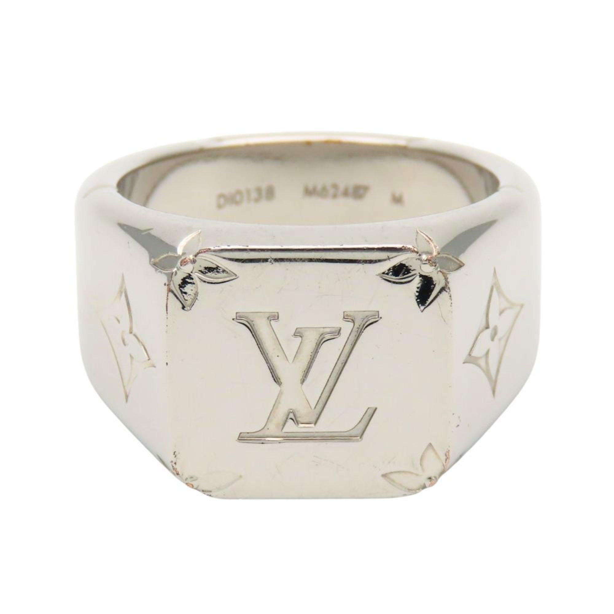 Louis Vuitton Louis Vuitton Signet Ring M62487 Monogram Metal Plated Men's LOUIS VUITTON Size ONE SIZE - 1 Thumbnail