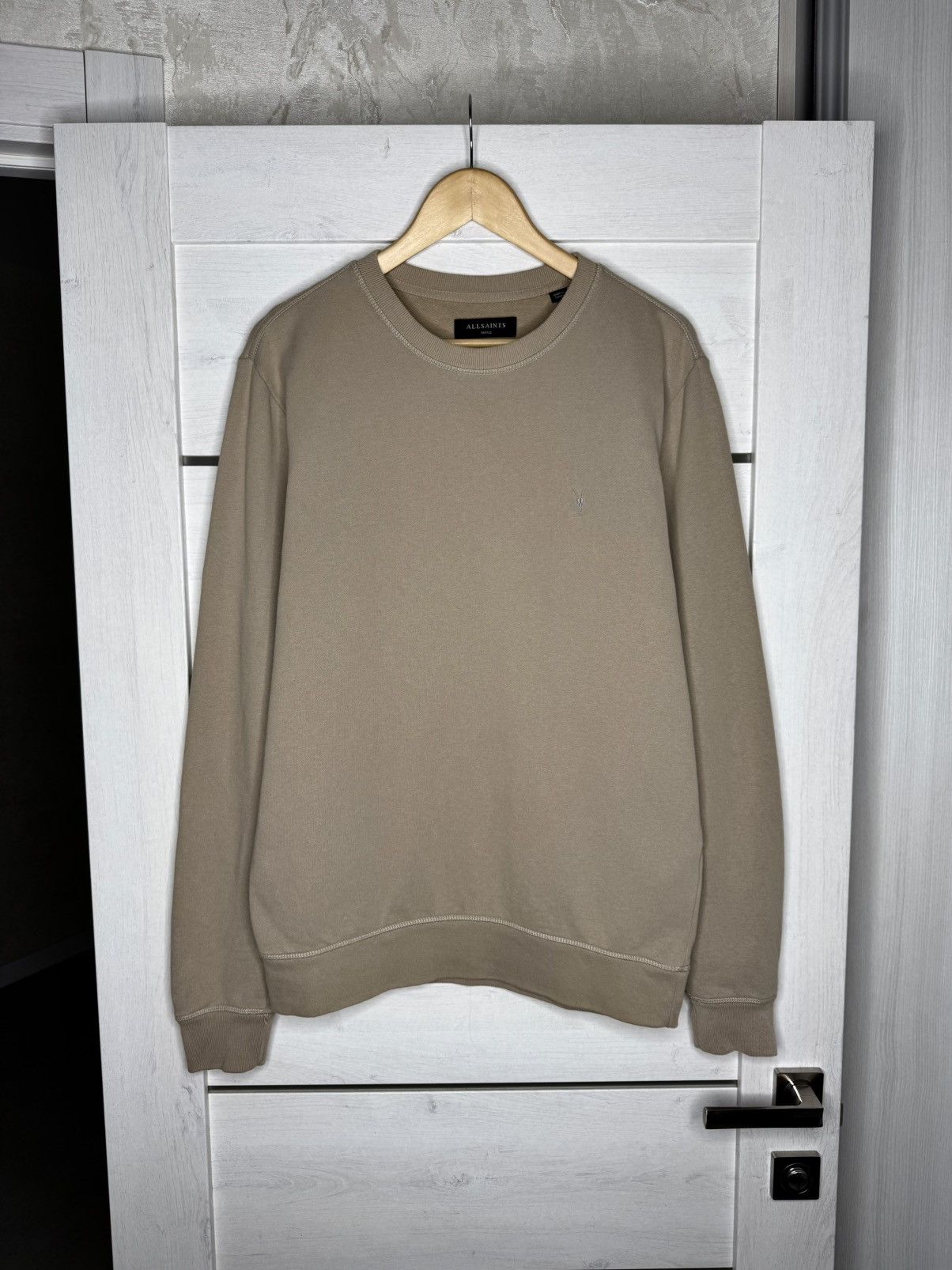 Allsaints Allsaints Raven Crew Neck Sweatshirt Jumper Basic Cotton Y2K Size US S / EU 44-46 / 1 - 1 Thumbnail