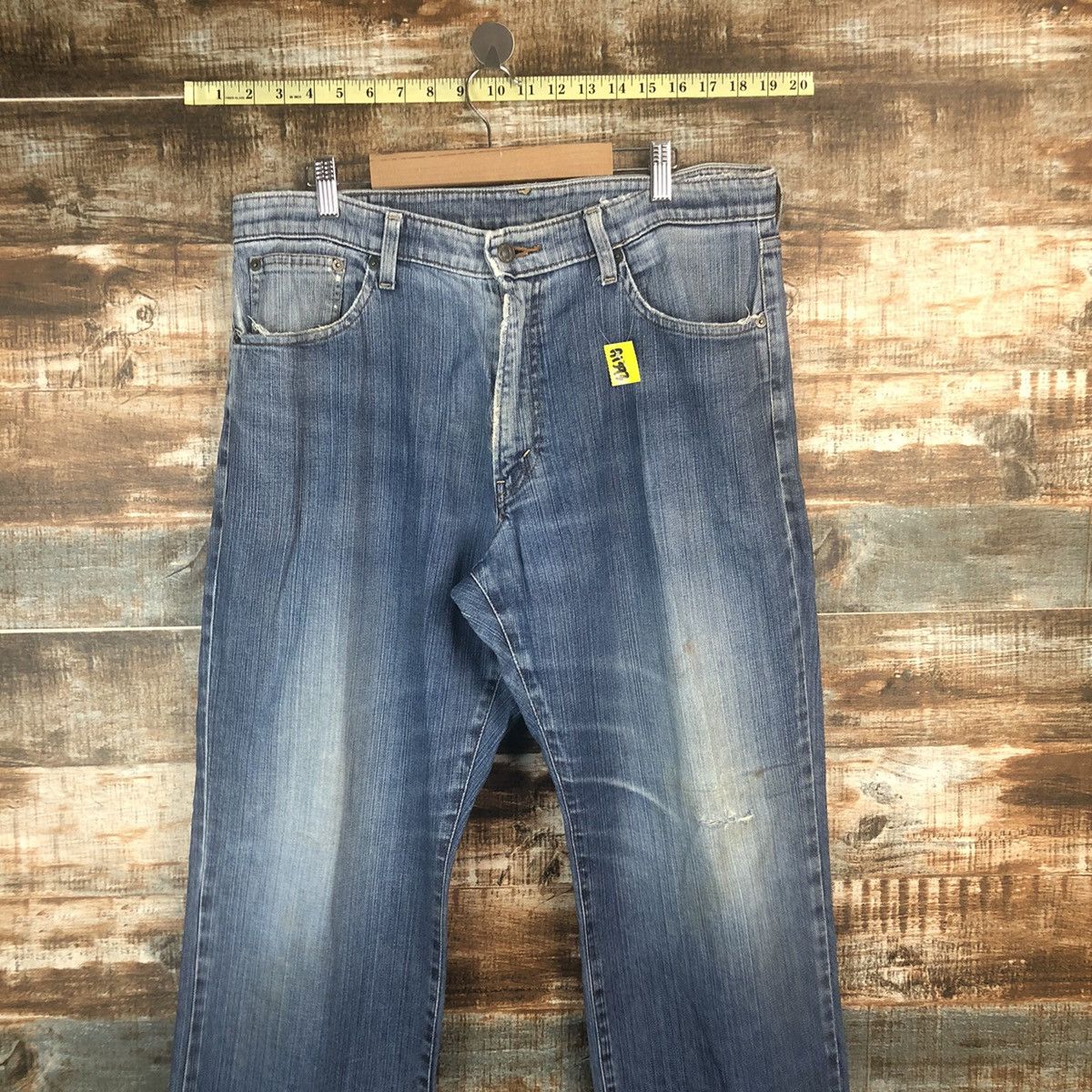 Vintage Bobson vintage Blue Denim Pants #A1393 Size US 35 - 2 Thumbnail