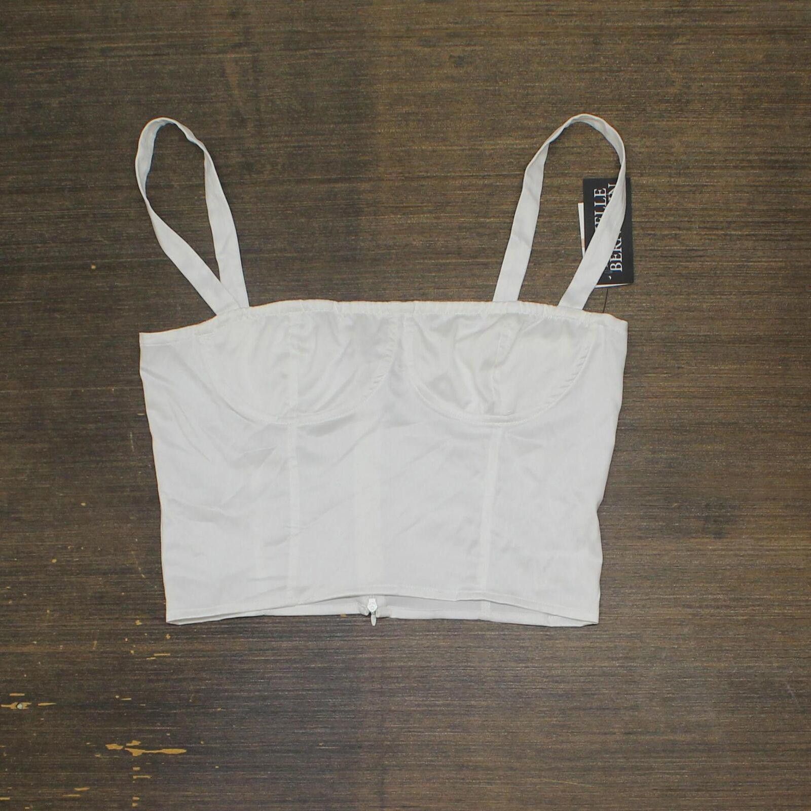 Other Danielle Bernstein Cropped Blouse Shirt Top Cloud White 2 Size XS / US 0-2 / IT 36-38 - 1 Thumbnail