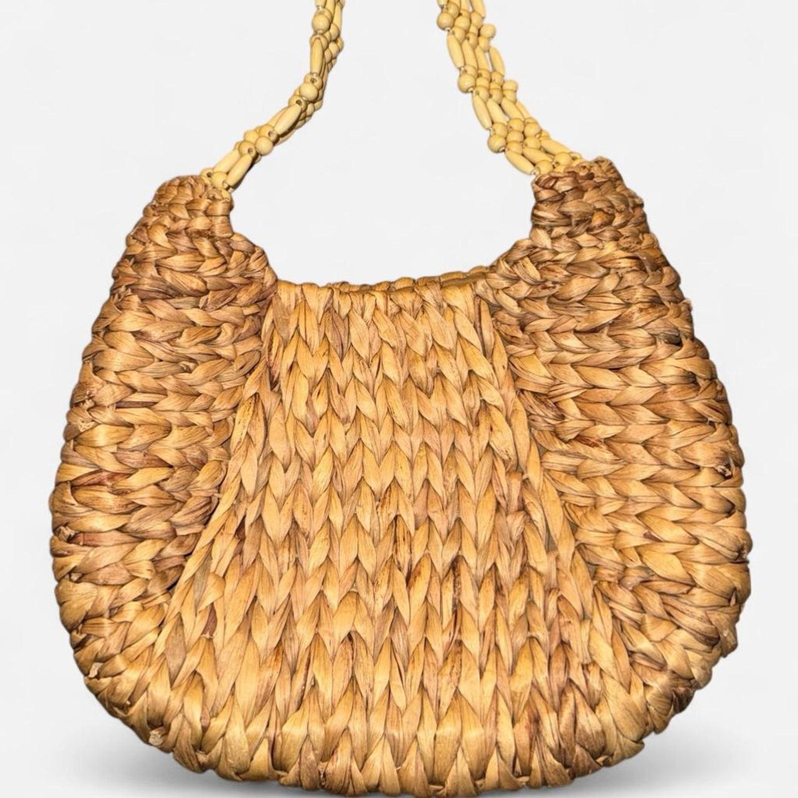 Other Woven straw basket beaded shoulder bag Size ONE SIZE - 1 Thumbnail