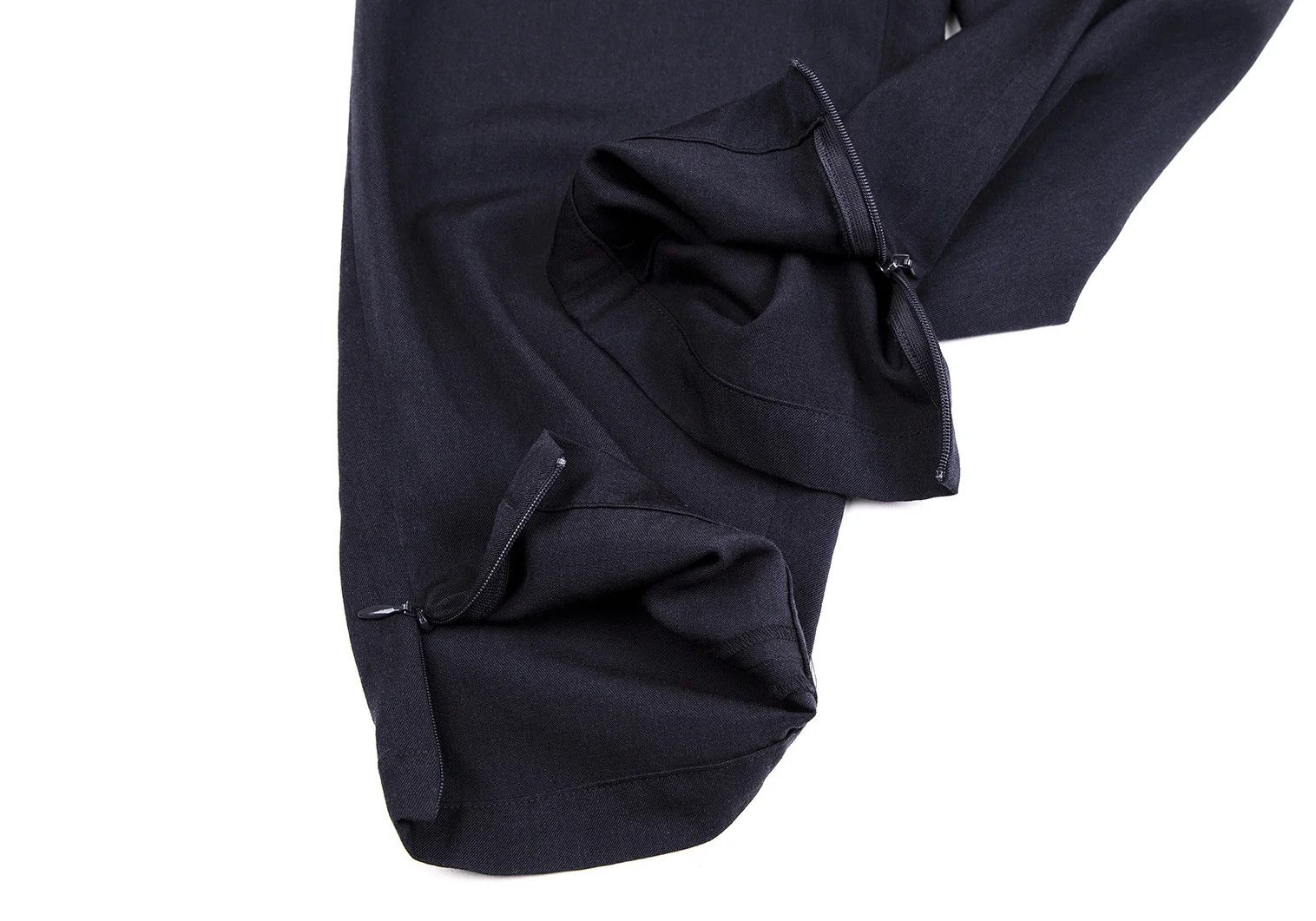Yohji Yamamoto Yohji Yamamoto Wool Gabardine Zip Pants Navy 2 Size US 32 / EU 48 - 8 Thumbnail