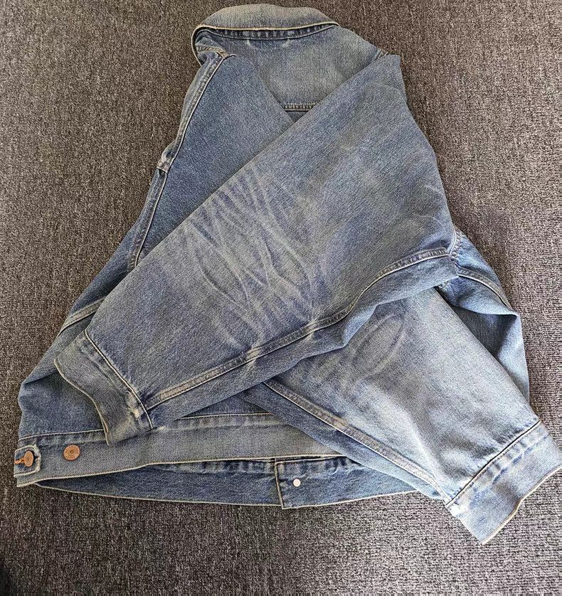 Balenciaga Balenciaga Denim Jacket Size US XXL / EU 58 / 5 - 4 Thumbnail