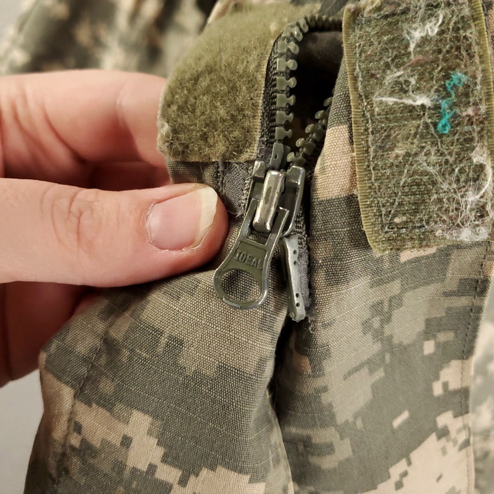 Propper VINTAGE PROPPER USA Army Jacket Mens Large Zip Up ACU Combat Uniform Digital Camo Ripstop Poplin Size US L / EU 52-54 / 3 - 4 Thumbnail