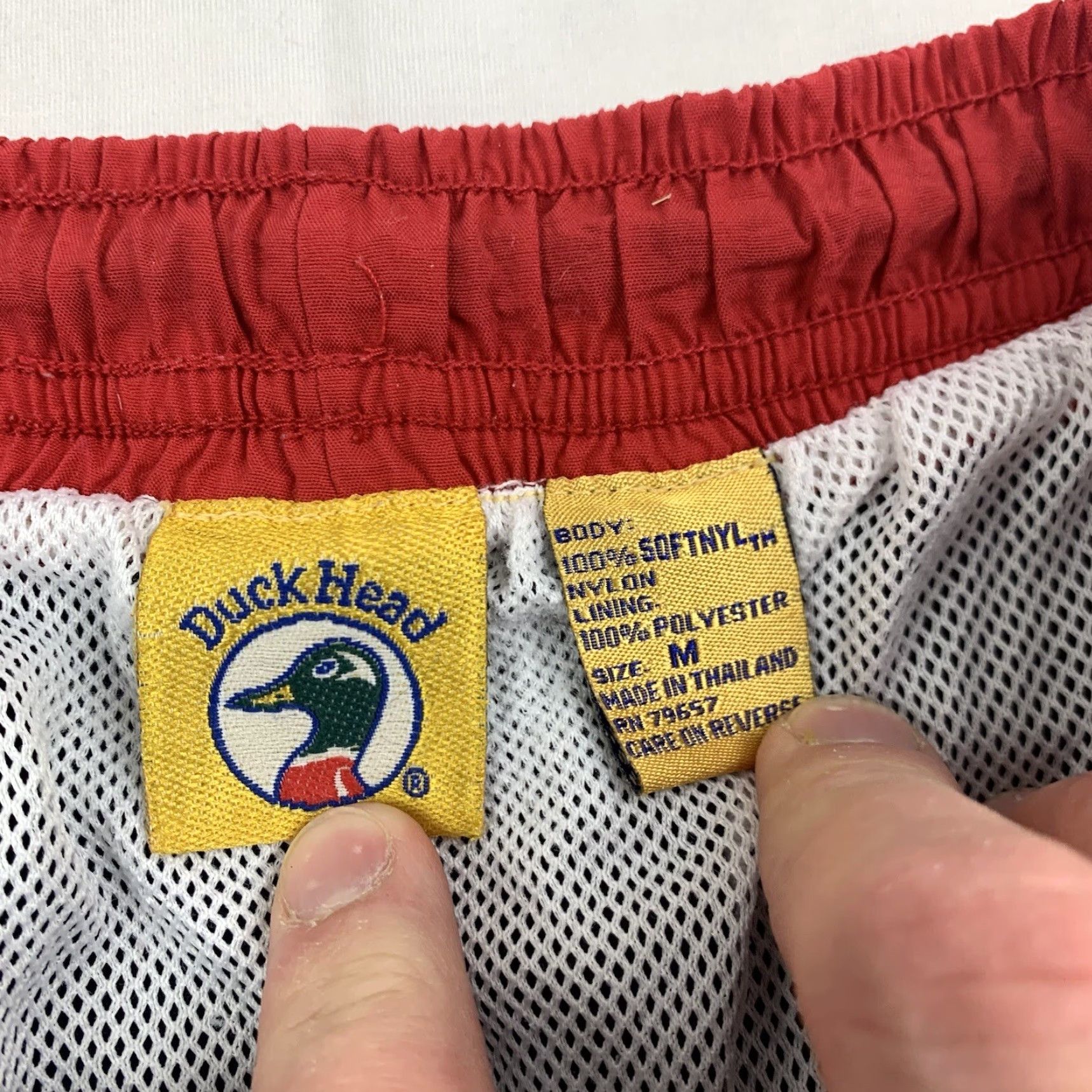 Vintage Vintage Duck Head Swim Trunks Adult Medium Black Shorts Swimsuit Drawstring 90s Size US 31 - 6 Thumbnail