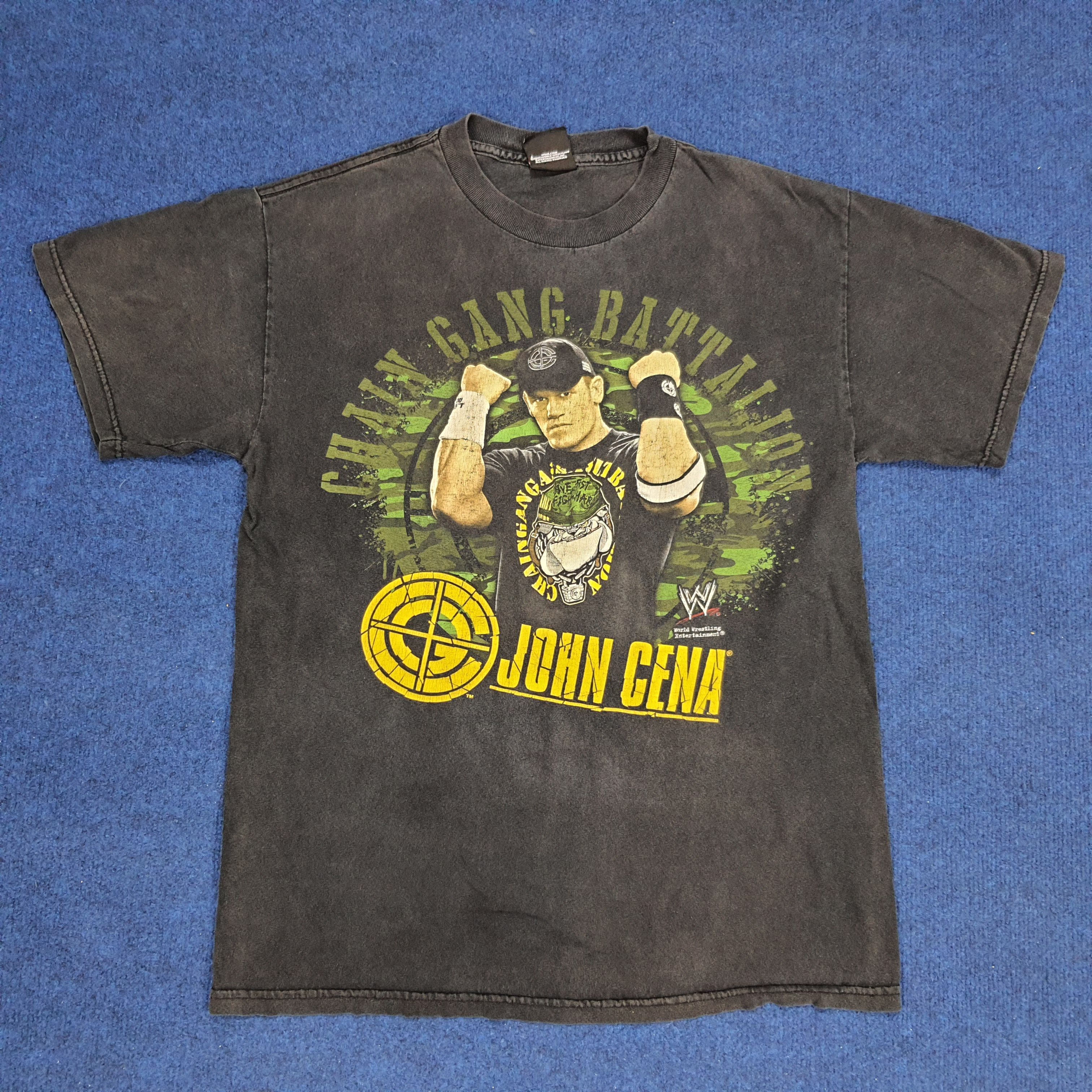 Vintage × WWE × WWF Vintage WWE John Cena World Wrestling Tshirt Size US M / EU 48-50 / 2 - 1 Thumbnail