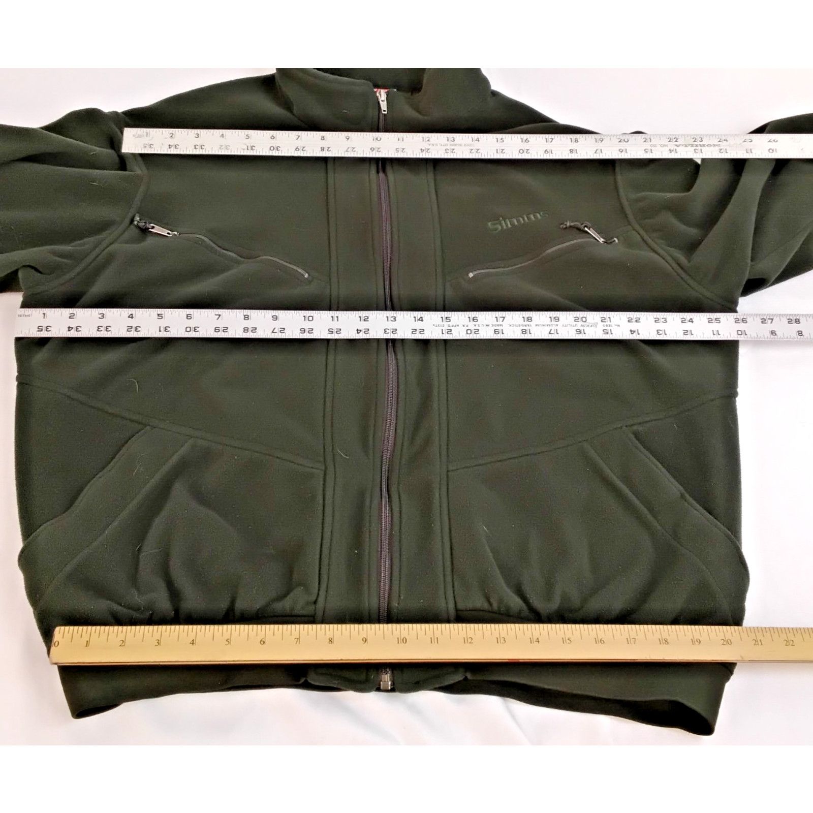 Simms Simms Windstopper Fleece Men's XL Green Full Zip USA Size US XL / EU 56 / 4 - 10 Thumbnail