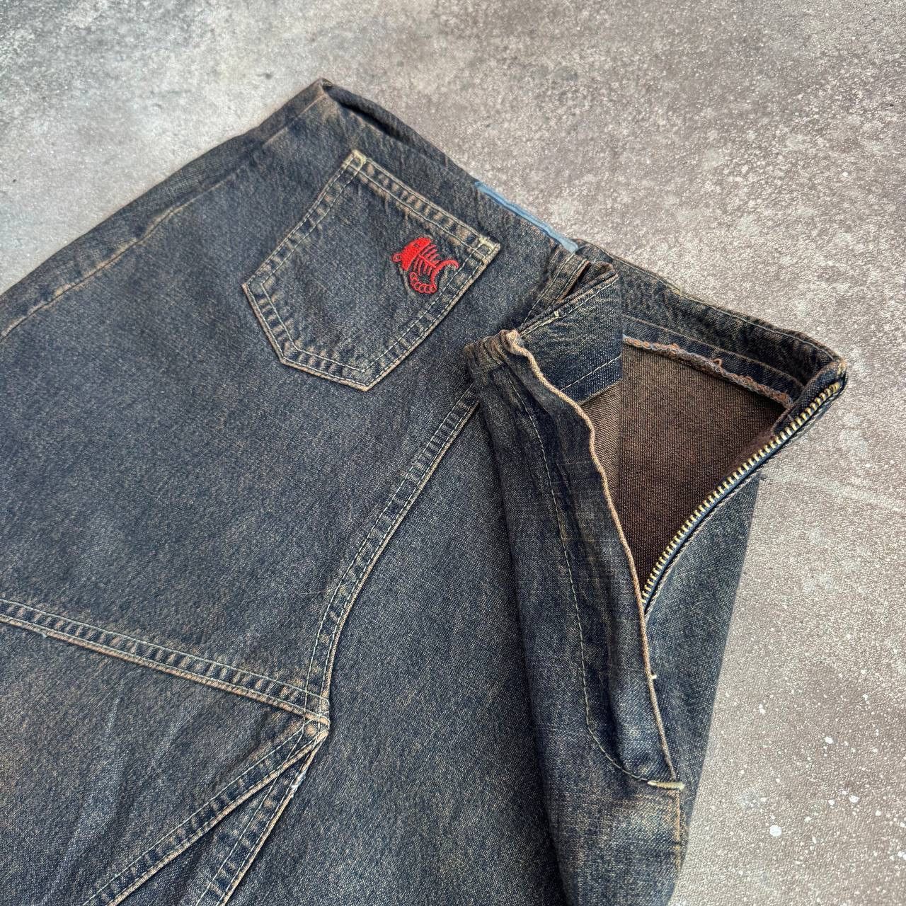 20471120 × If Six Was Nine Amazing Y2K Washed Denim Midi Skirt Size 27" / US 4 / IT 40 - 7 Thumbnail