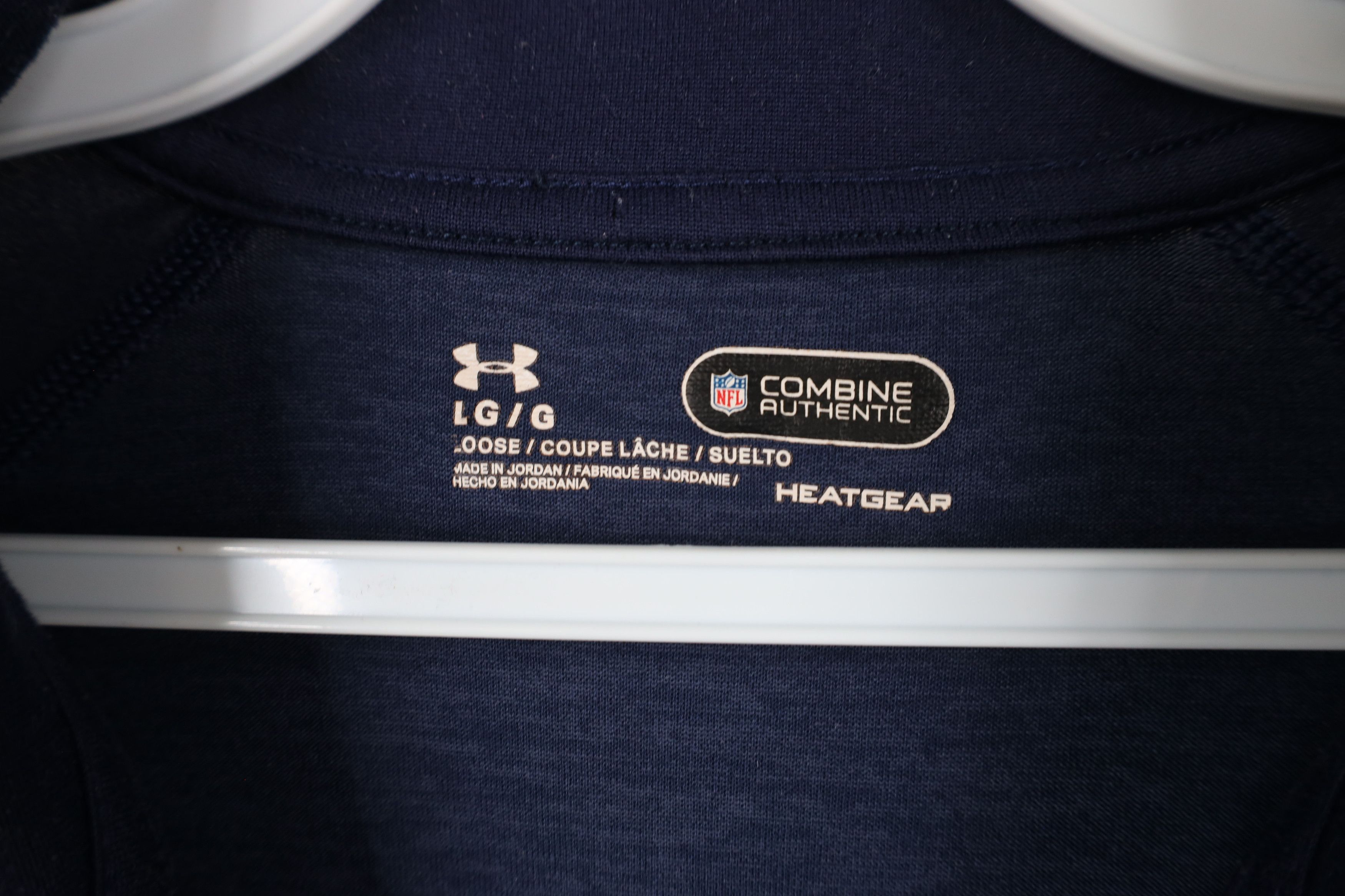 Under Armour × Vintage Under Armour Combine Patriots Football Half Zip Top Shirt Size US L / EU 52-54 / 3 - 6 Thumbnail