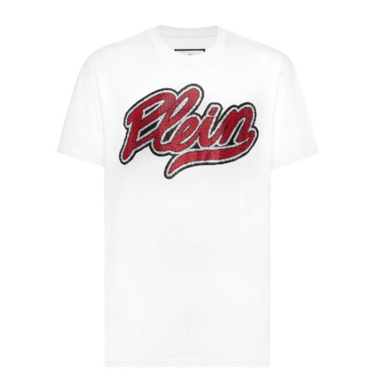Philipp Plein Philipp Plein Strass Signature Round Neck T-Shirt Size XL Size US XL / EU 56 / 4 - 11 Thumbnail