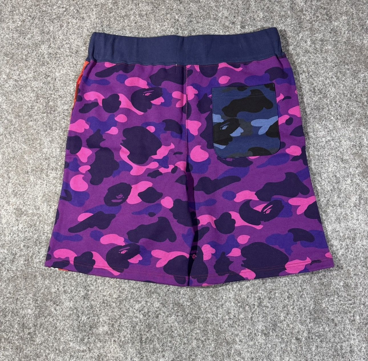 Bape Bape Crazy Camo Shark Sweat Shorts 'Red' Size US 36 / EU 52 - 2 Thumbnail