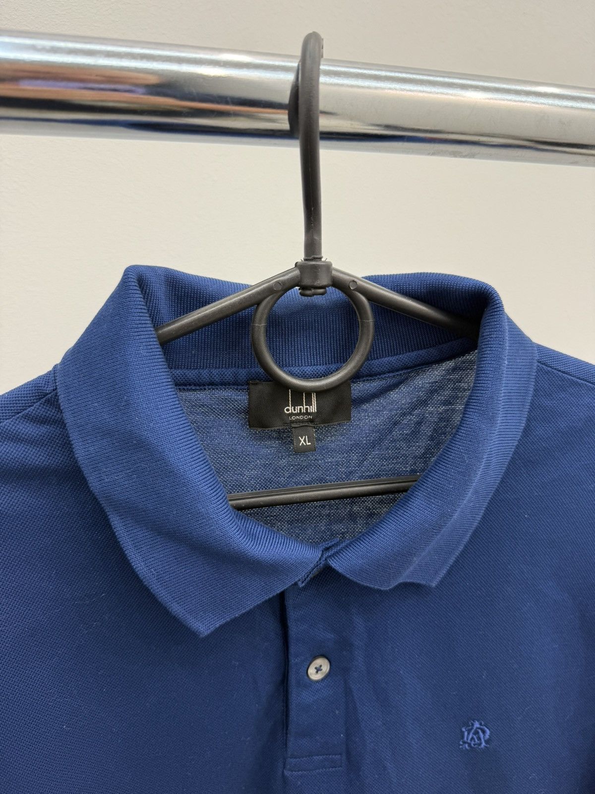 Alfred Dunhill Dunhill Cotton Logo Polo Shirt Size US XL / EU 56 / 4 - 2 Thumbnail
